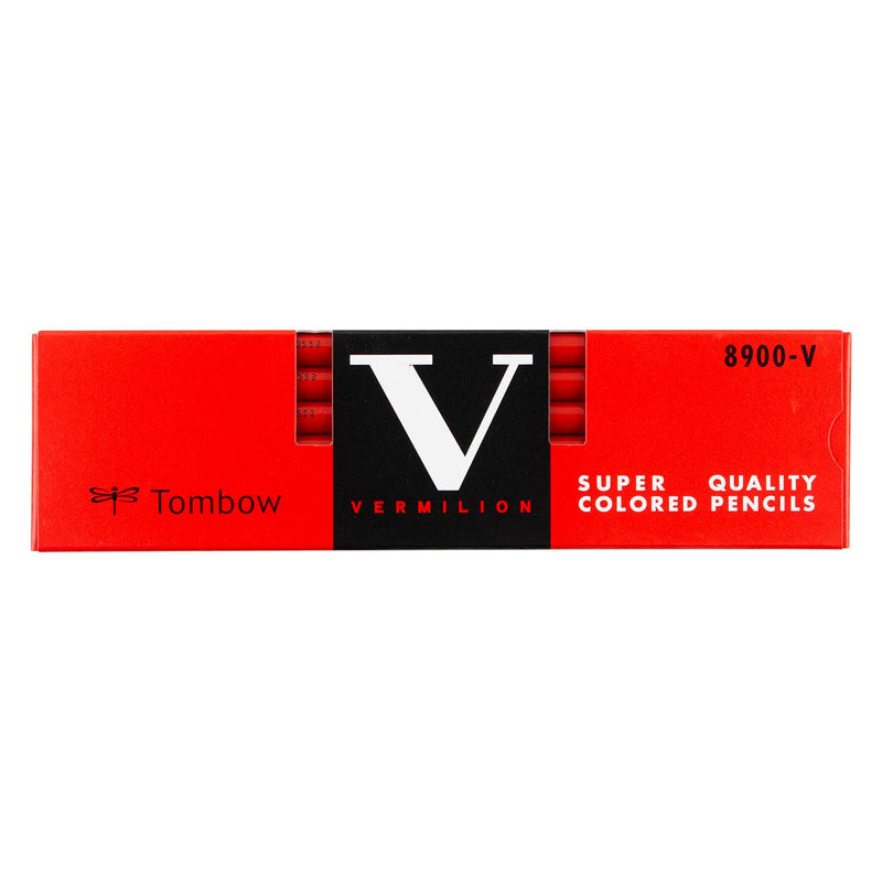 8900-V Colored Pencil, Red-zoom-