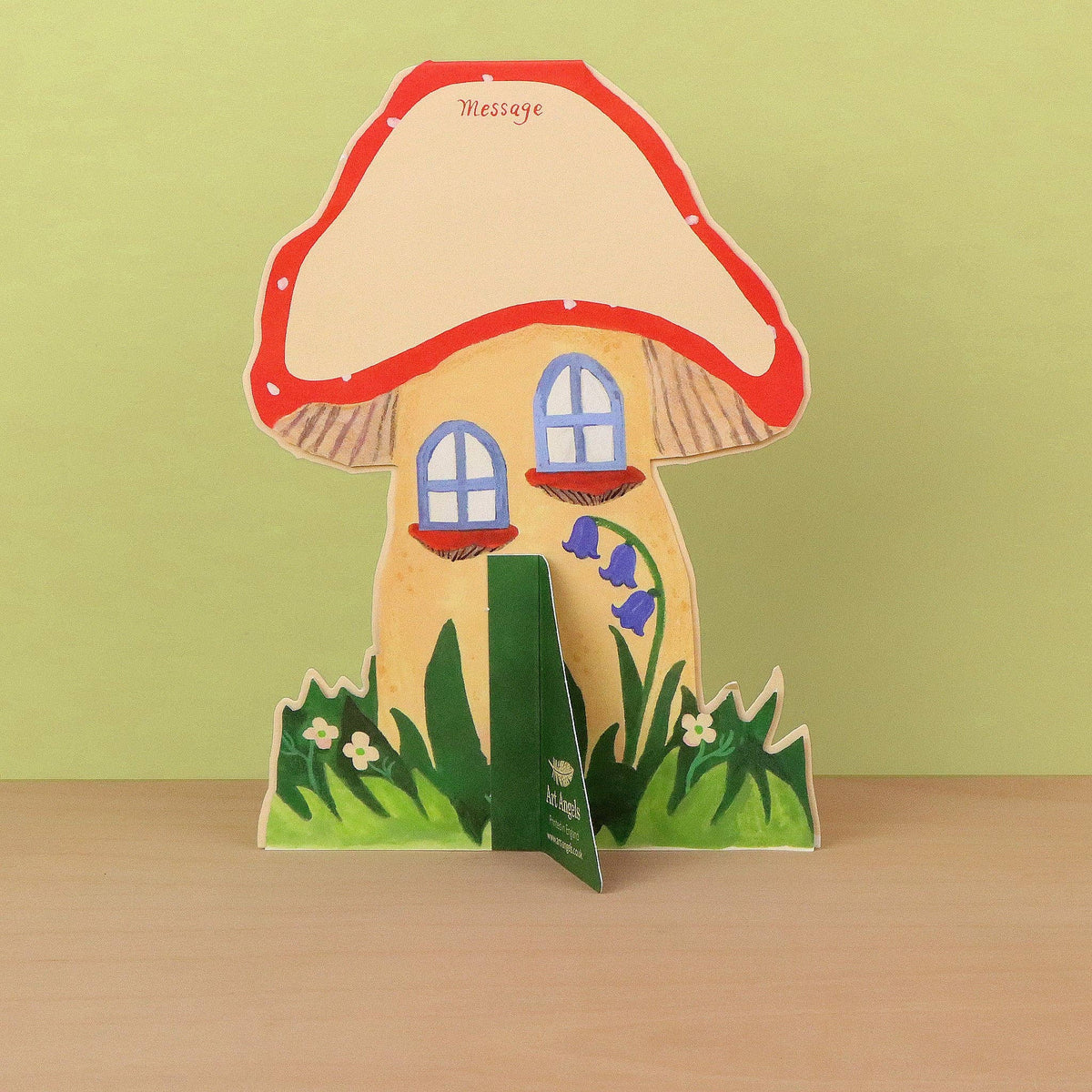 Toadstool Cottage 3D Die-Cut Greeting Card-3
