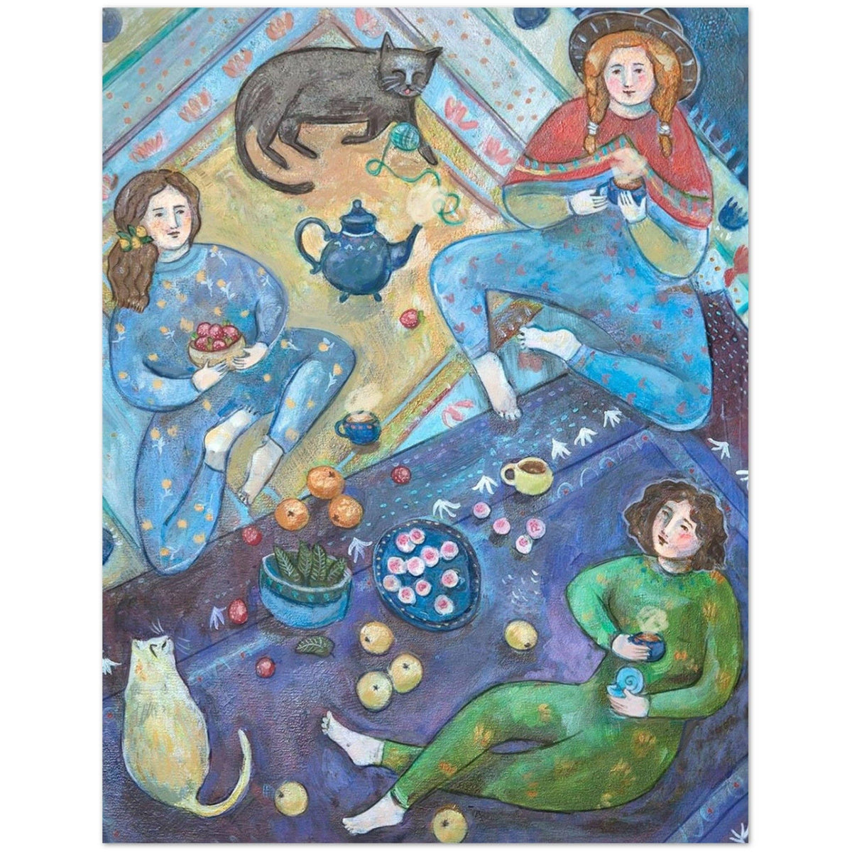 Quilt Picnic Greeting Card-1