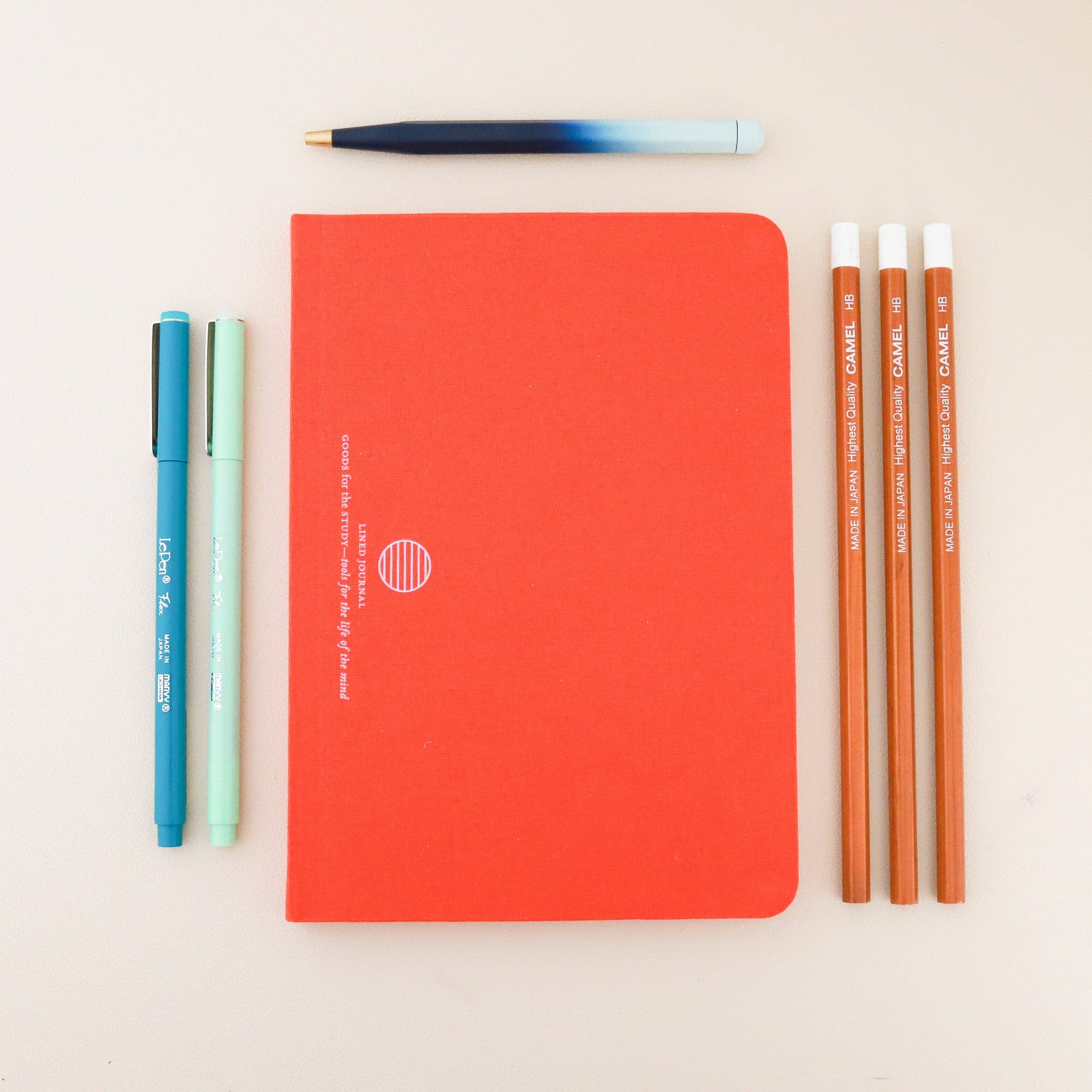 Goods for the Study Flexi Linen Journal - Persimmon-zoom-1