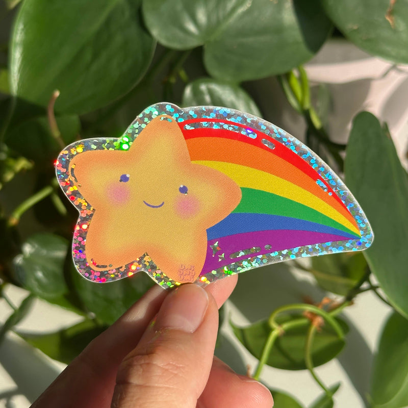 Pride Shooting Star Sticker-zoom-