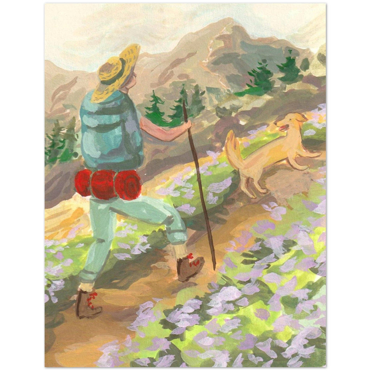 Mountain Trail Greeting Card