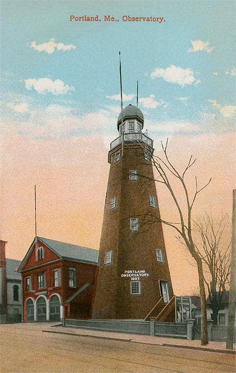 Portland Observatory, Maine Postcard-zoom-1