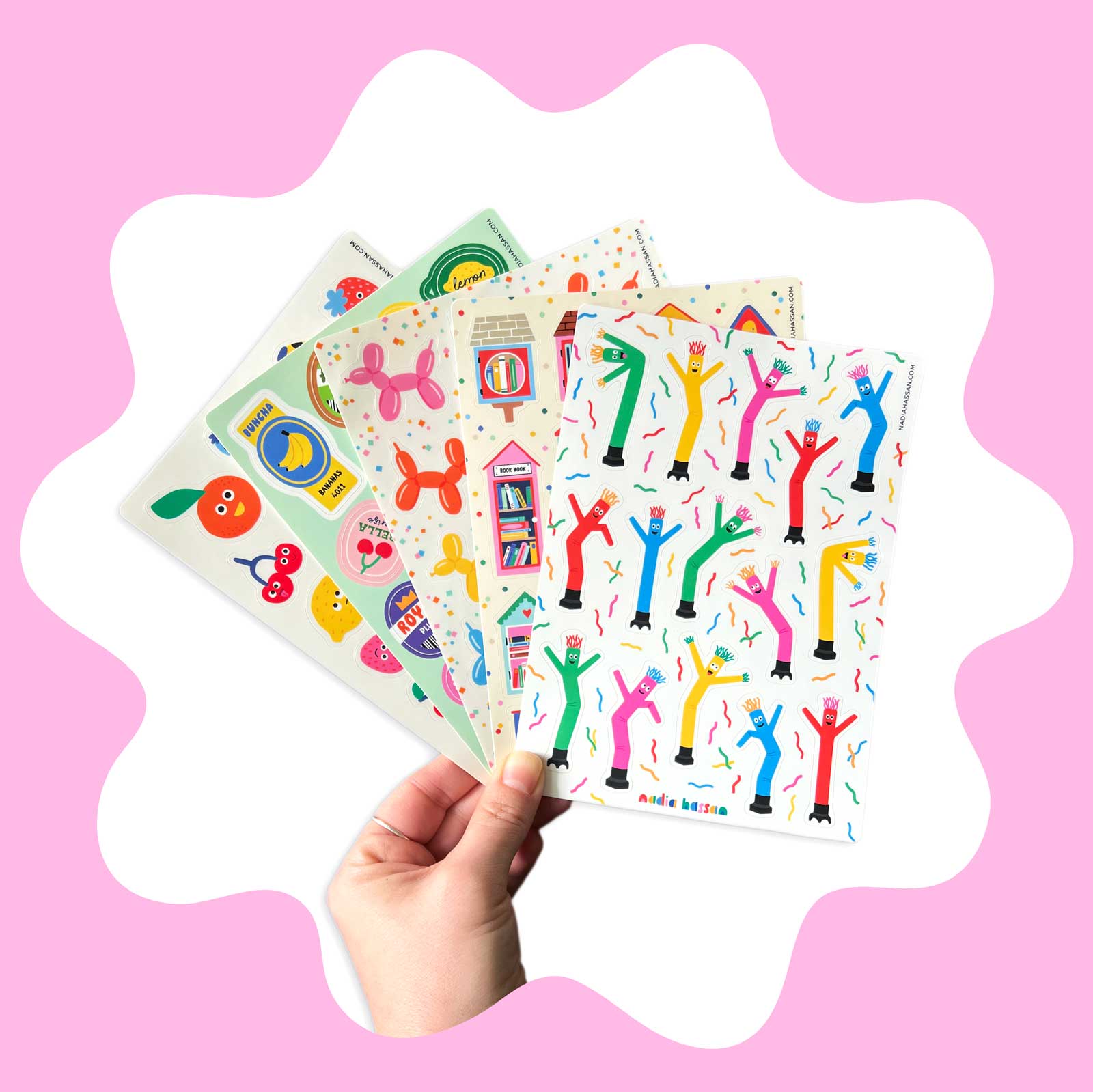 Balloon Dogs 5x7 Sticker Sheet