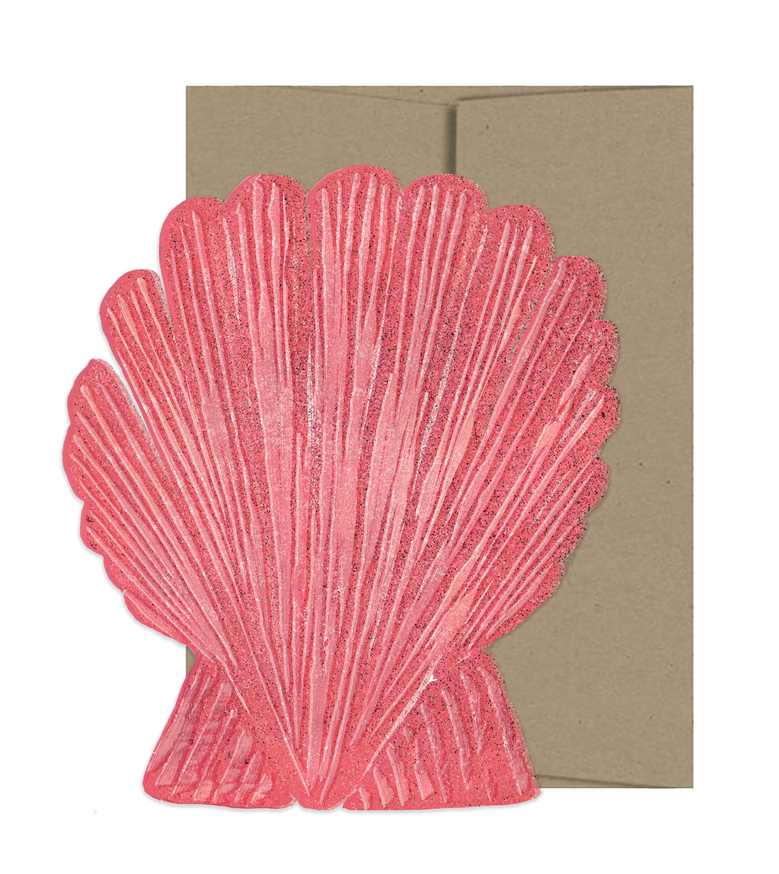Seashell Die Cut Card - Seaside Collection