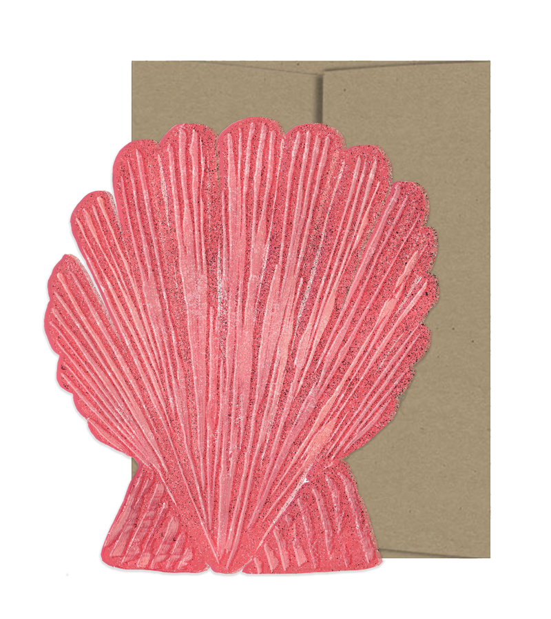 Seashell Die Cut Card - Seaside Collection-zoom-