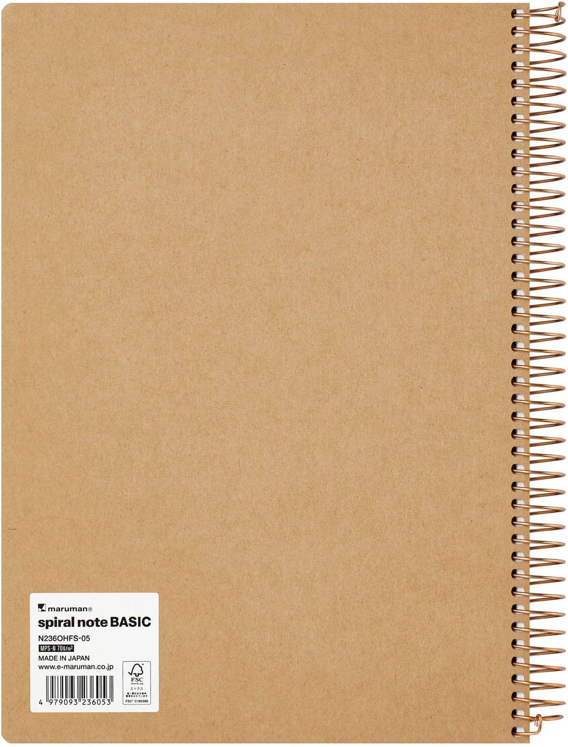 SPIRAL NOTEBOOK B5 LINE 6.5MM 150 SHEETS BLACK (N236OHFS-05)-3