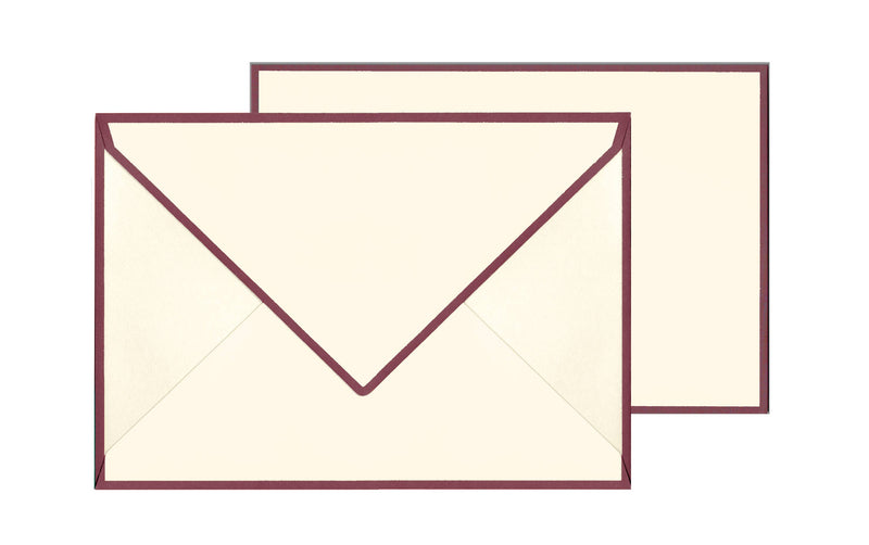 Original Crown Mill Color Edge Note Card Box-zoom-