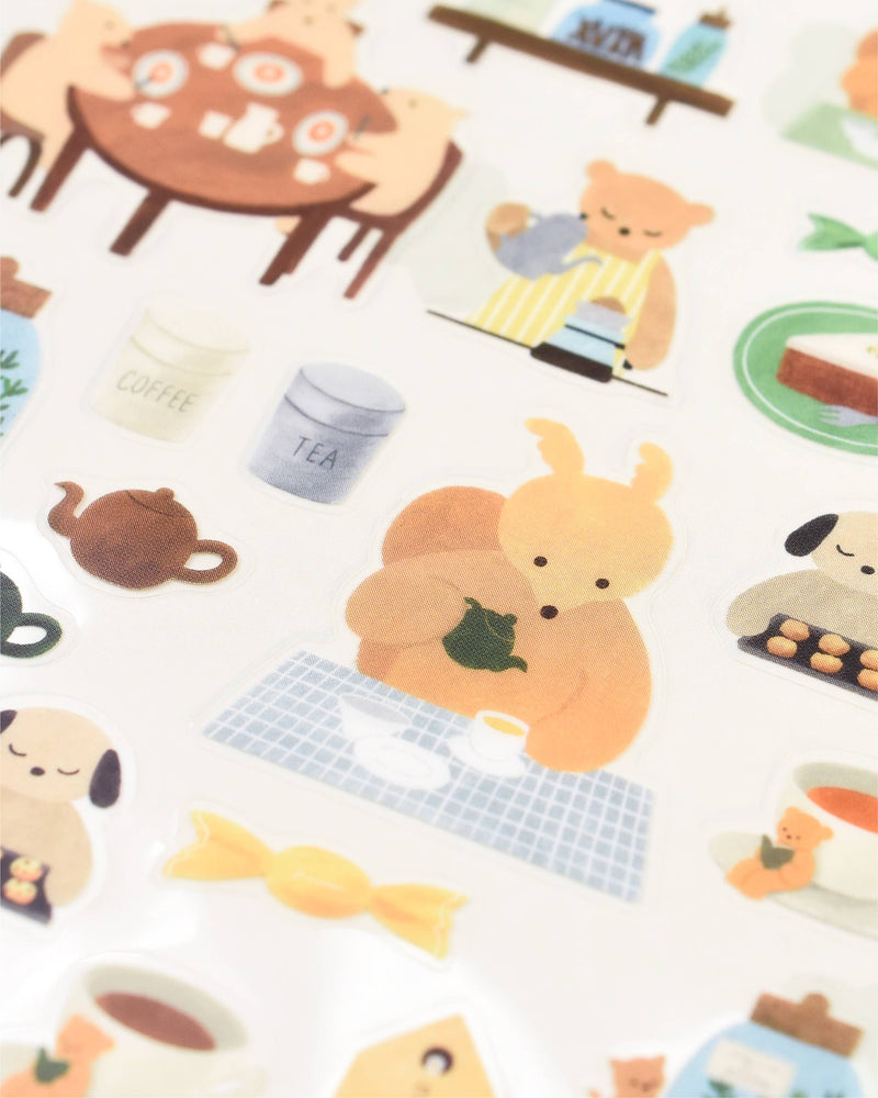 Clear Sticker Sheet - Tea Time-zoom-