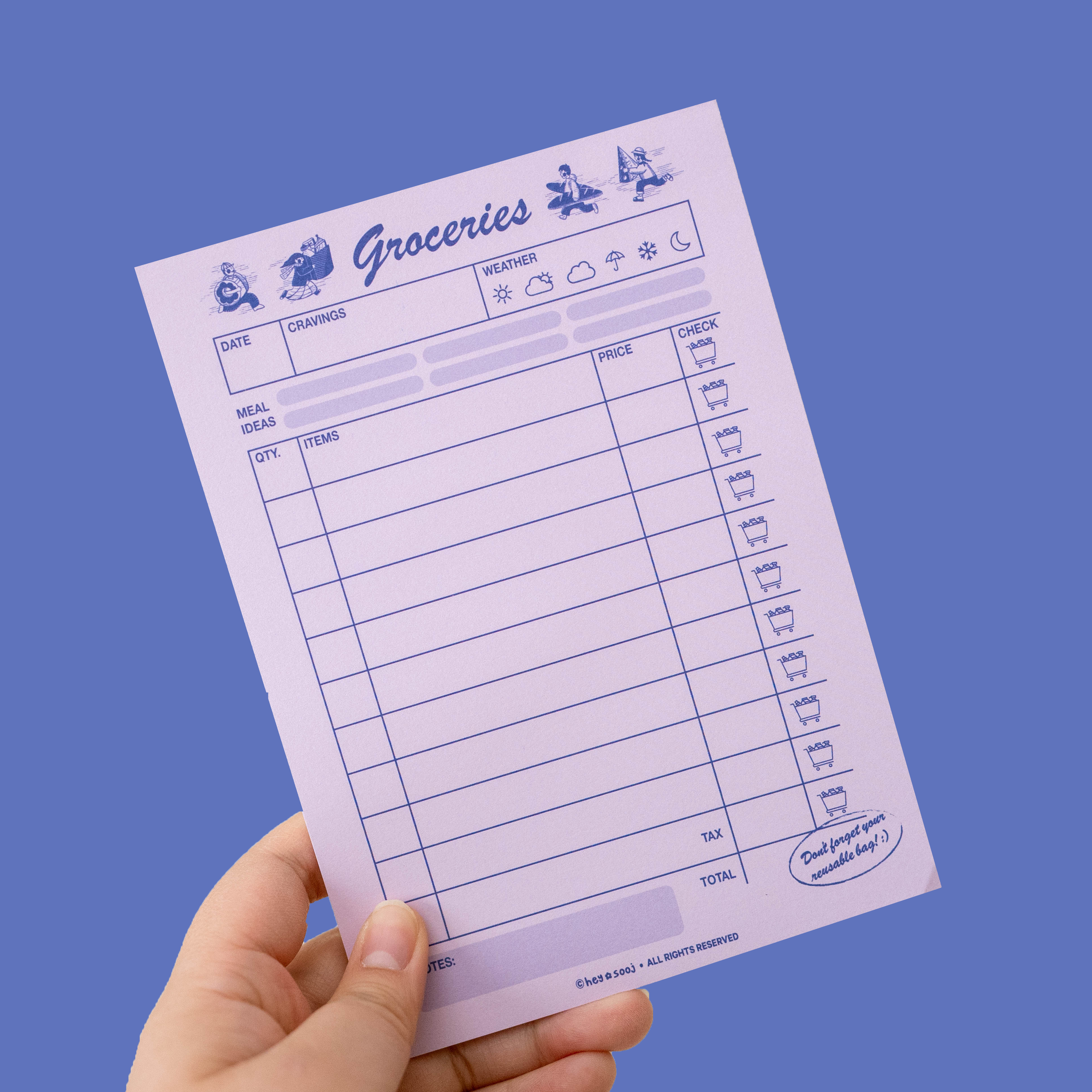 Groceries Notepad-zoom-1