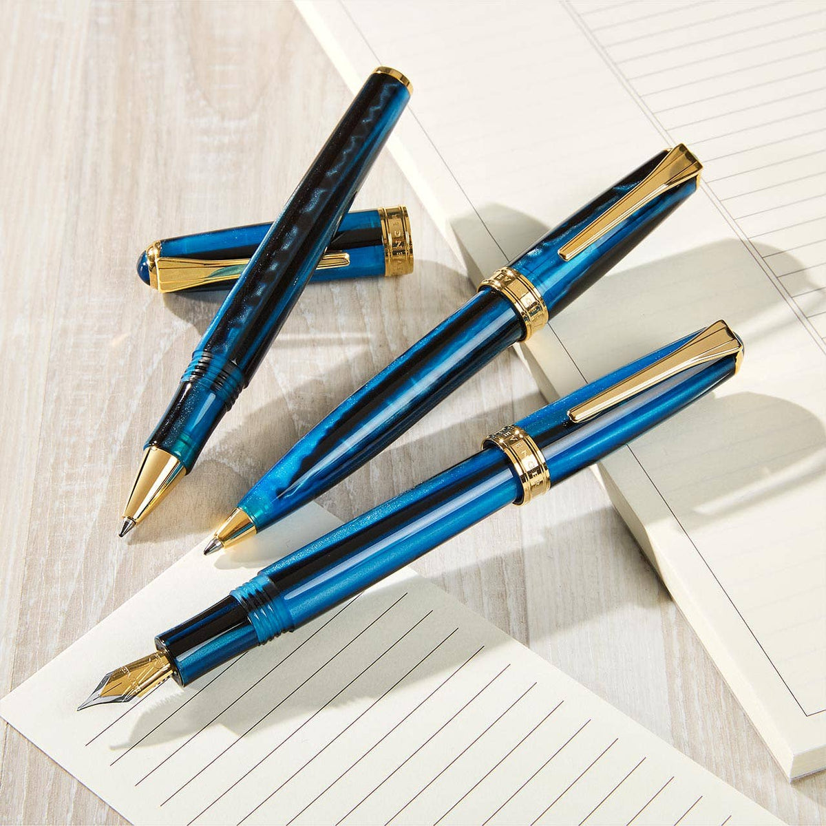 True Writer Classic Midnight Strata Fountain Pen-zoom-2