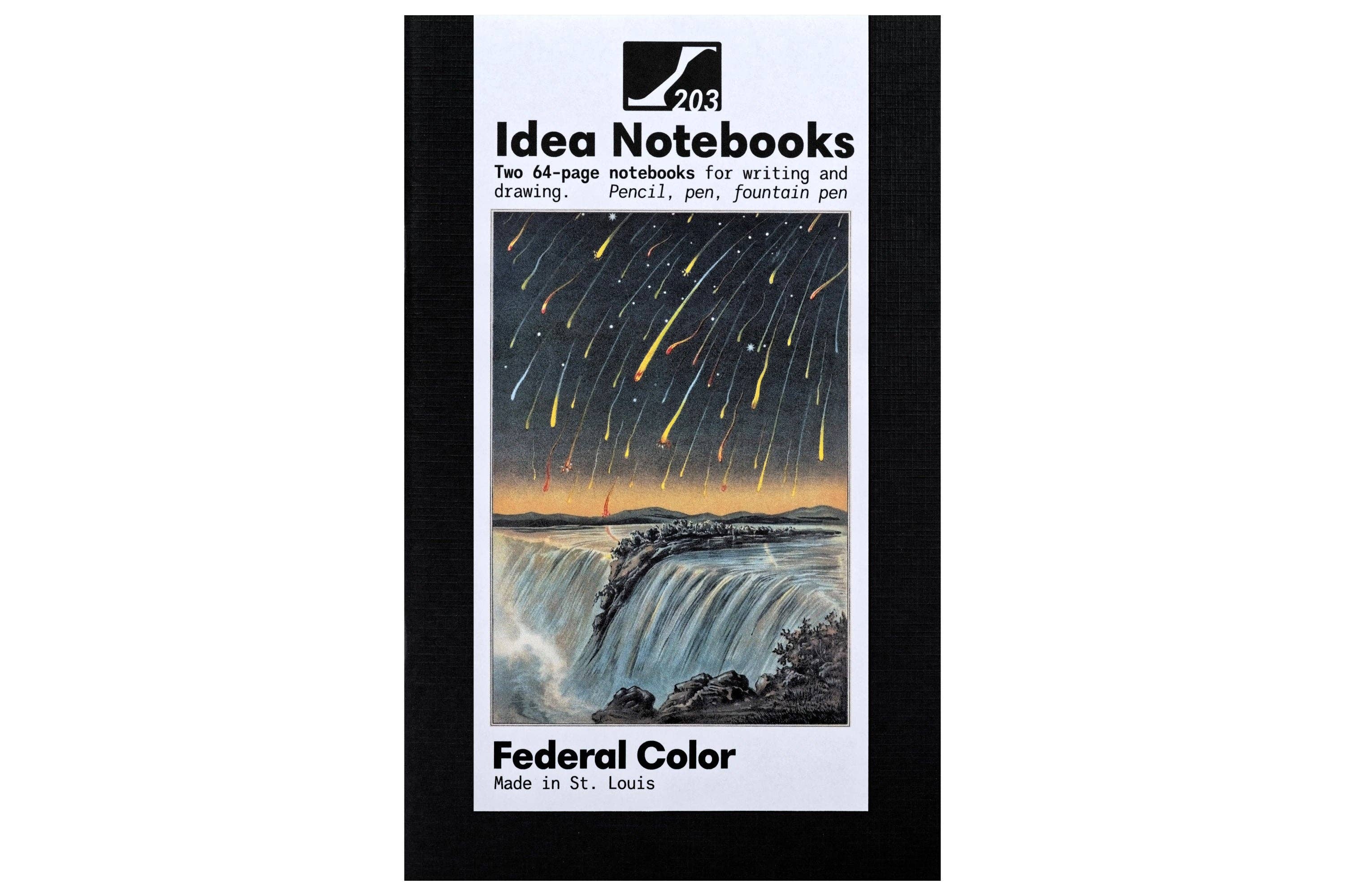 #203 Idea Notebooks, Set of Two, Black/Cream-zoom-1