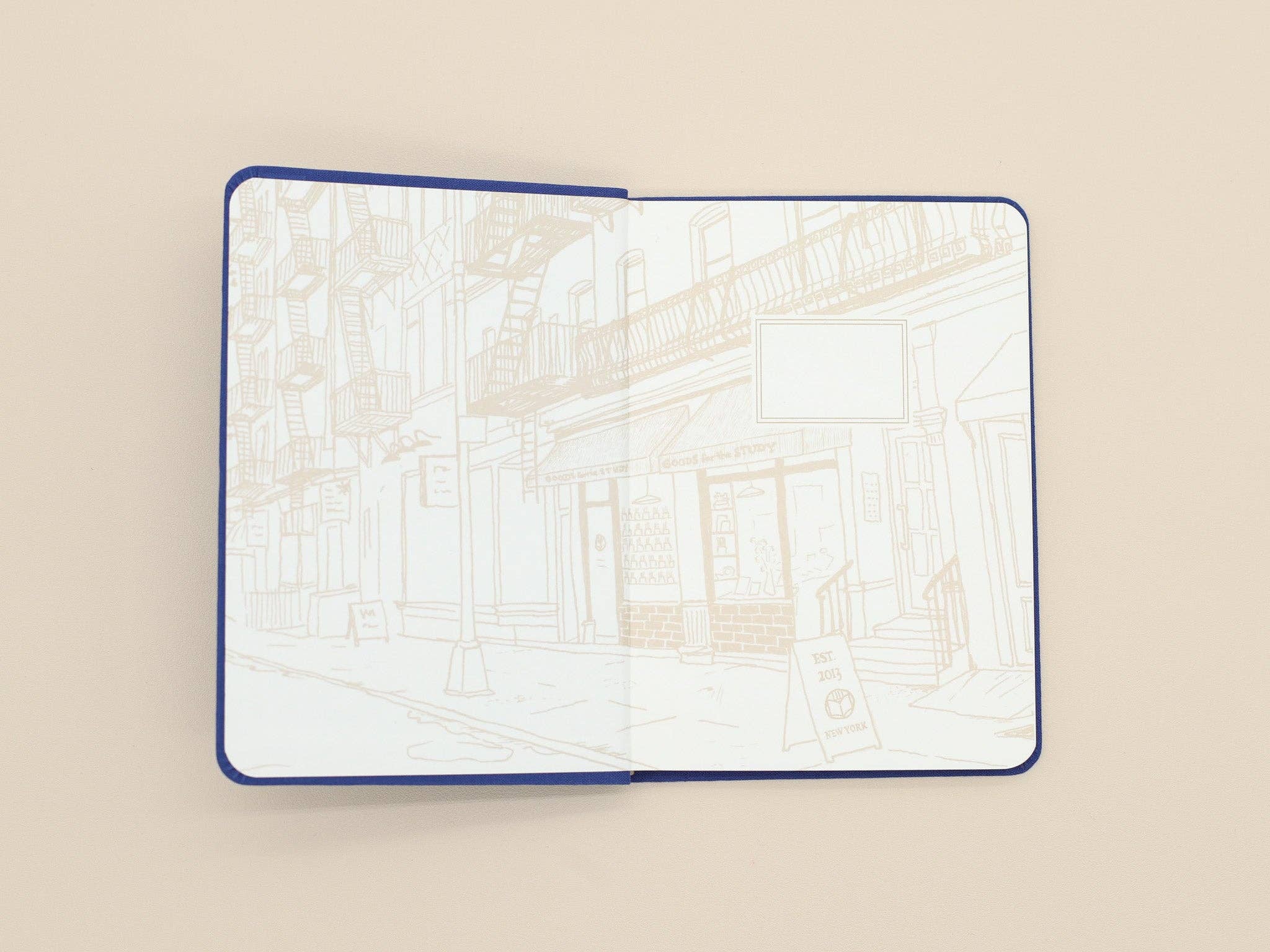Flexi Linen Journal - Azure