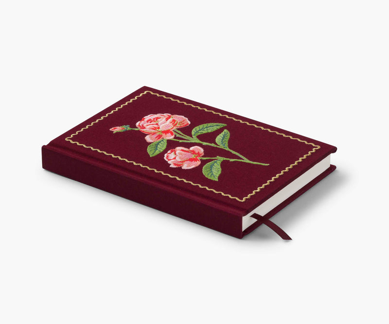 Roses Embroidered Journal-zoom-