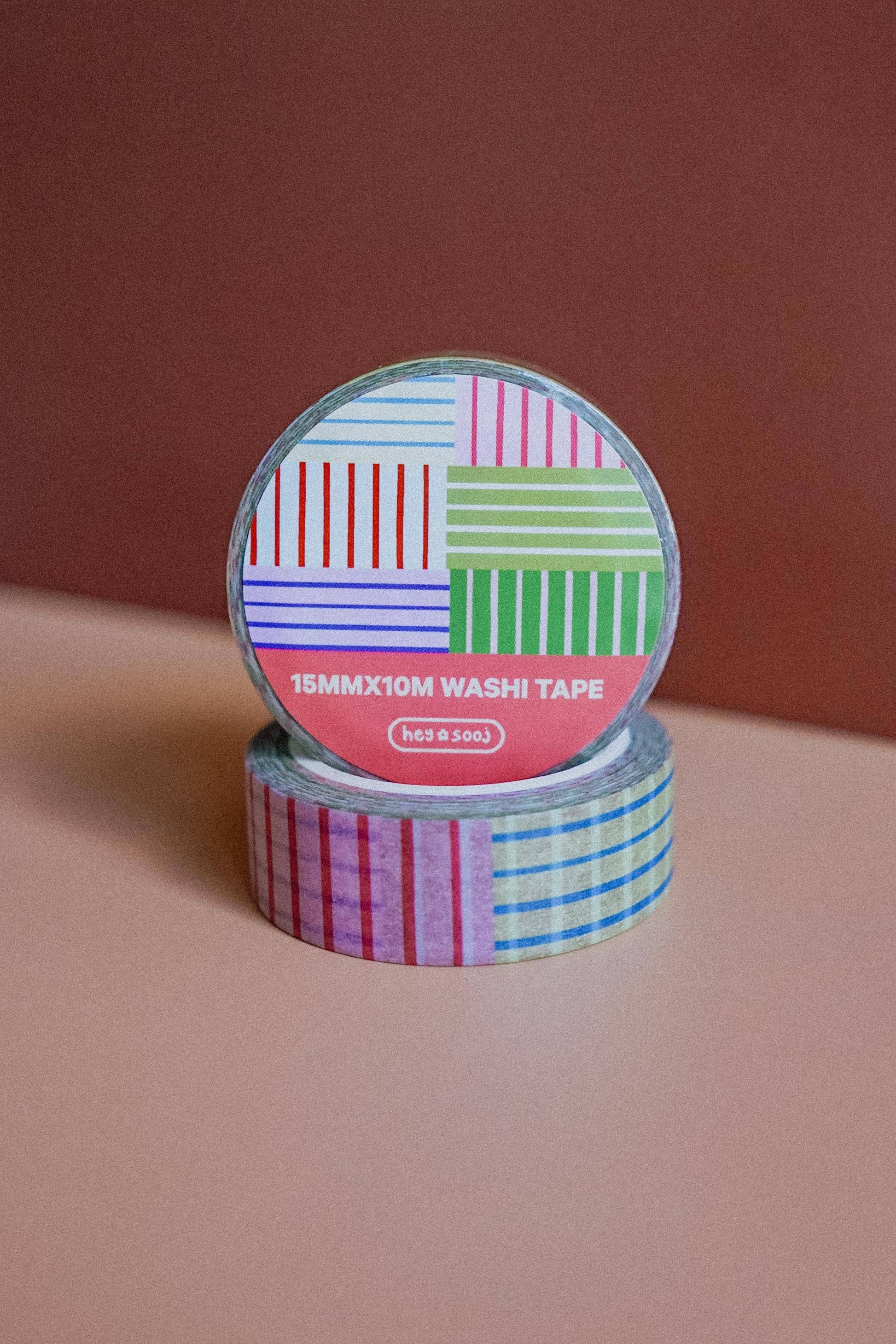 Colorful Stripes Washi Tape-1