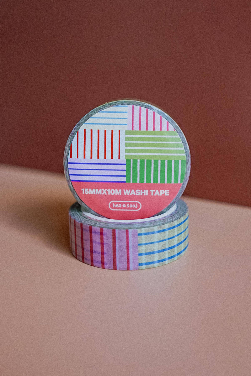 Colorful Stripes Washi Tape-zoom-