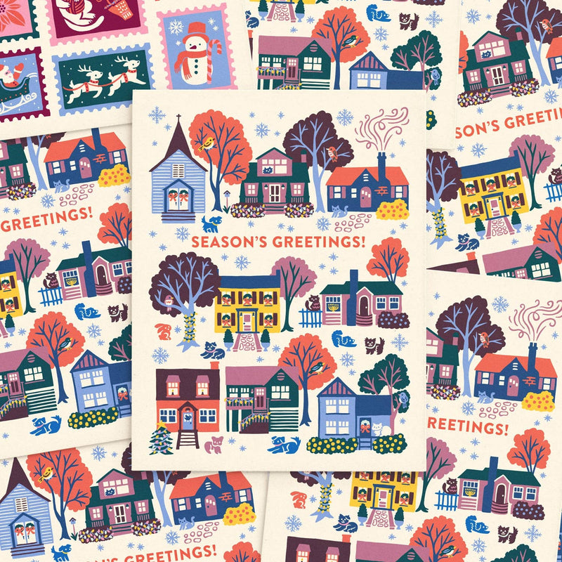 Holiday Houses Christmas Card Set: Boxed Set of 8-zoom-
