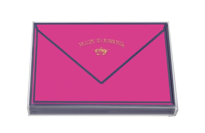 Original Crown Mill Color Edge Note Card Box-zoom-