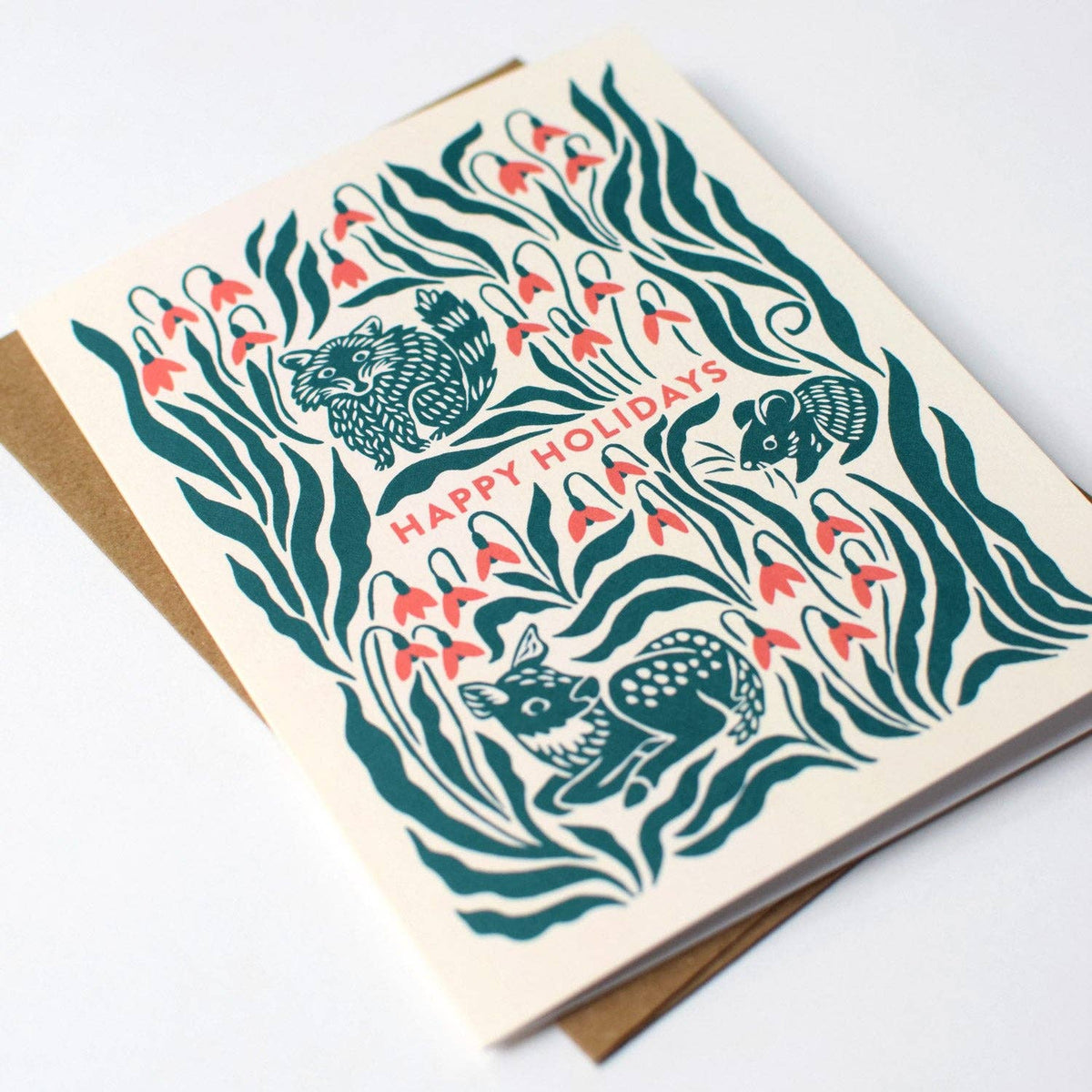 Woodland Animal Christmas Greeting Card Set: Boxed Set of 8-5