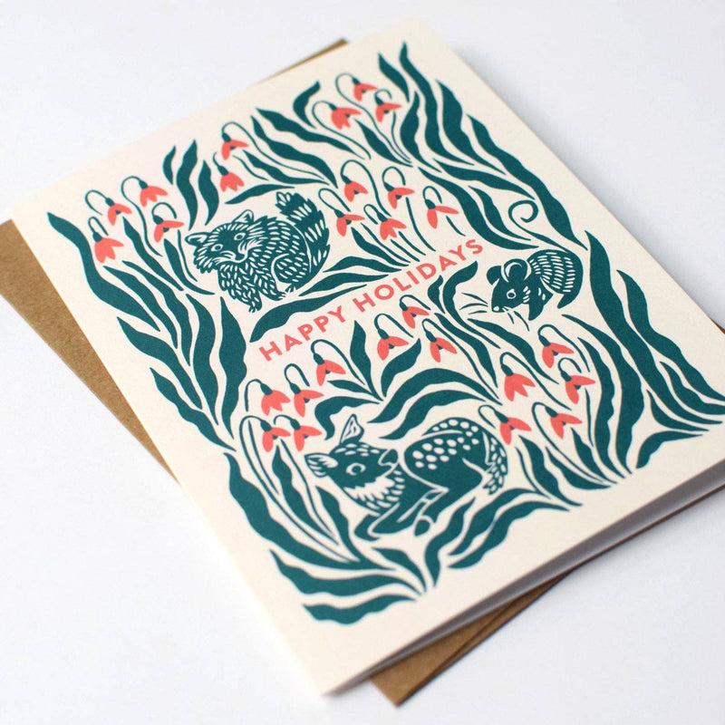 Woodland Animal Christmas Greeting Card Set: Boxed Set of 8-zoom-