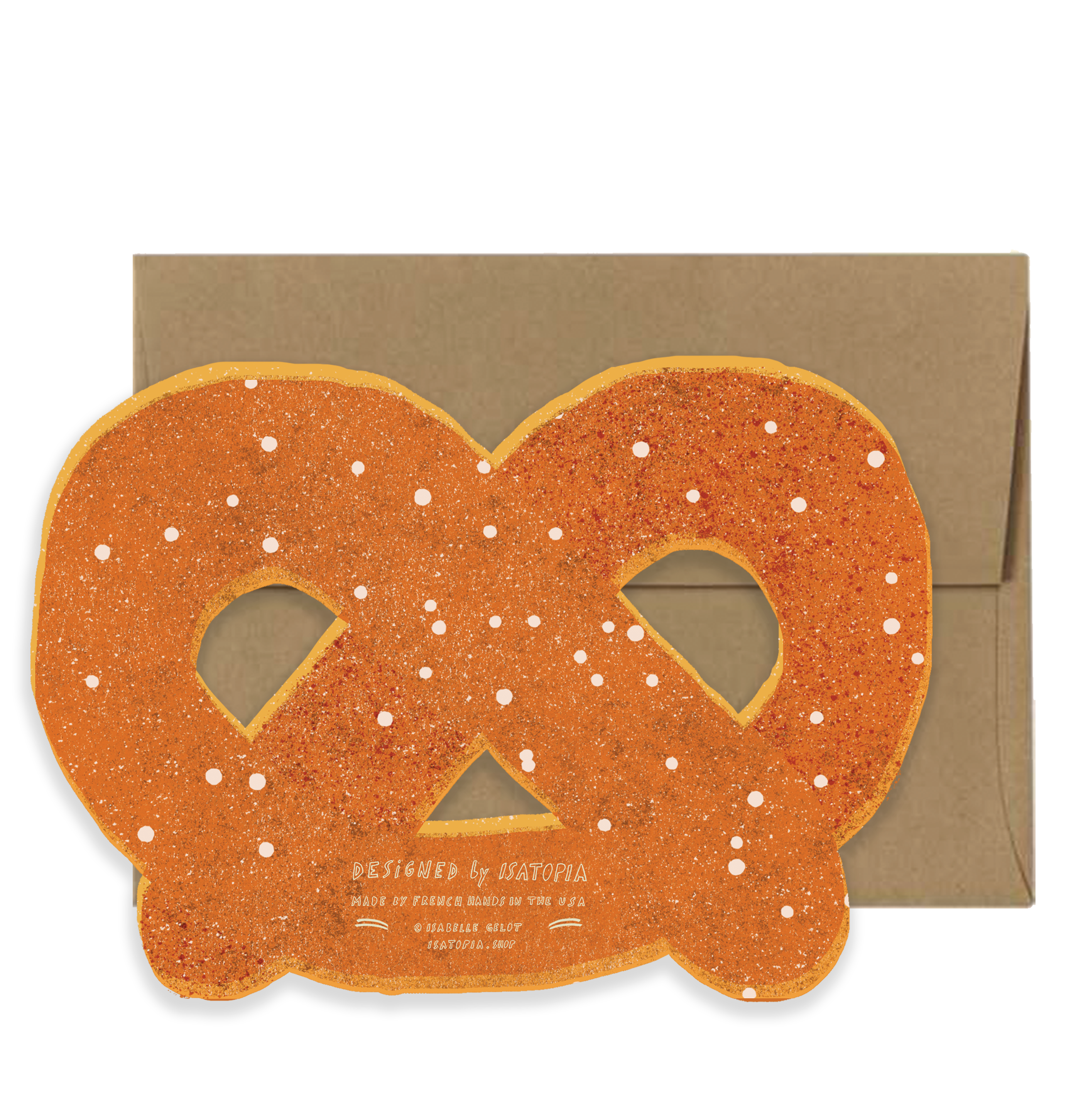 Pretzel Card - NYC Collection Die Cut
