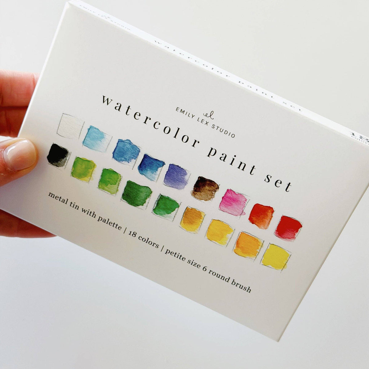 Watercolor Paint Set 18 colors (with brush)-zoom-6