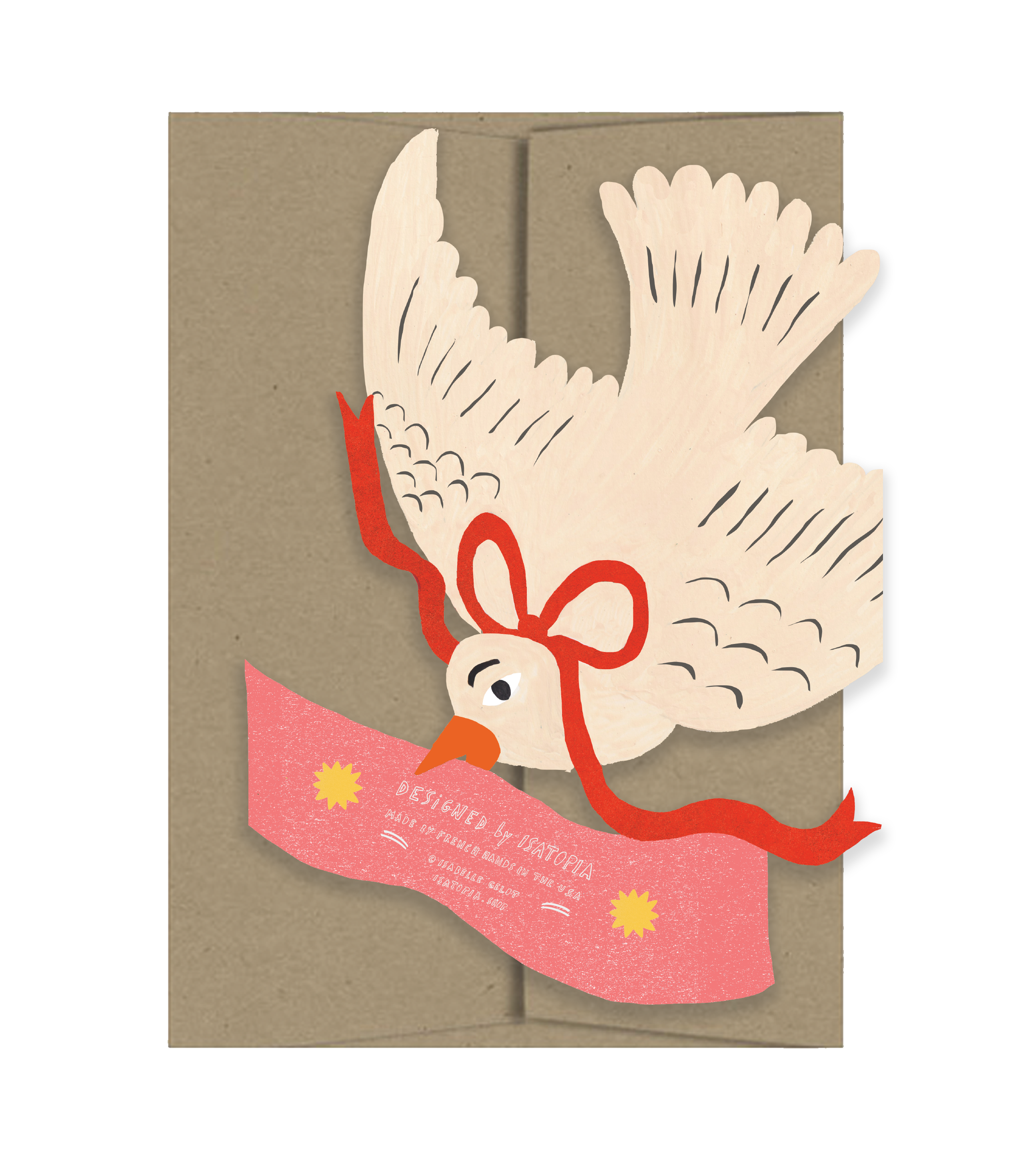 Love You Bird - Die Cut Card-zoom-2