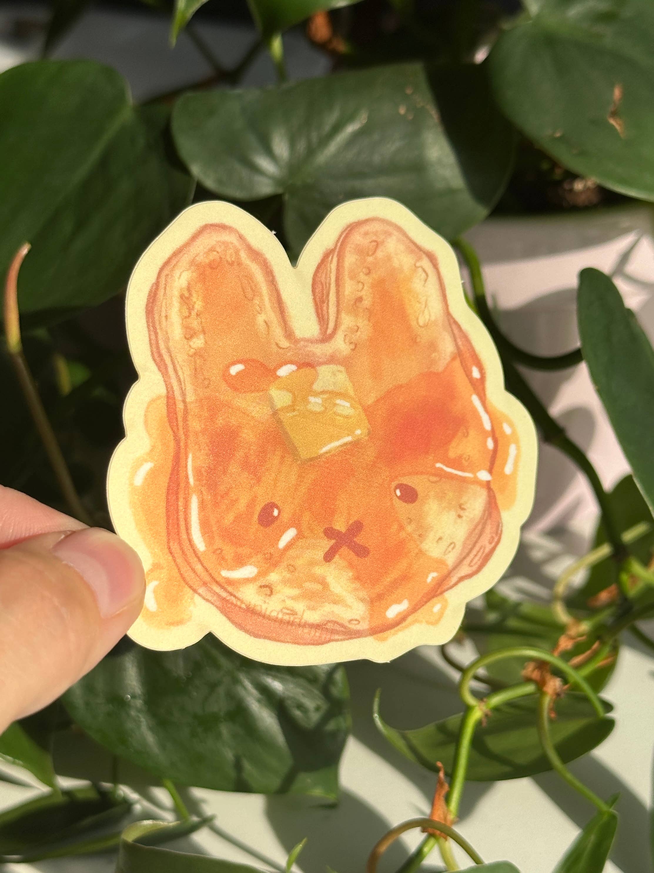 Bunny Pancake Sticker Waterproof Sticker