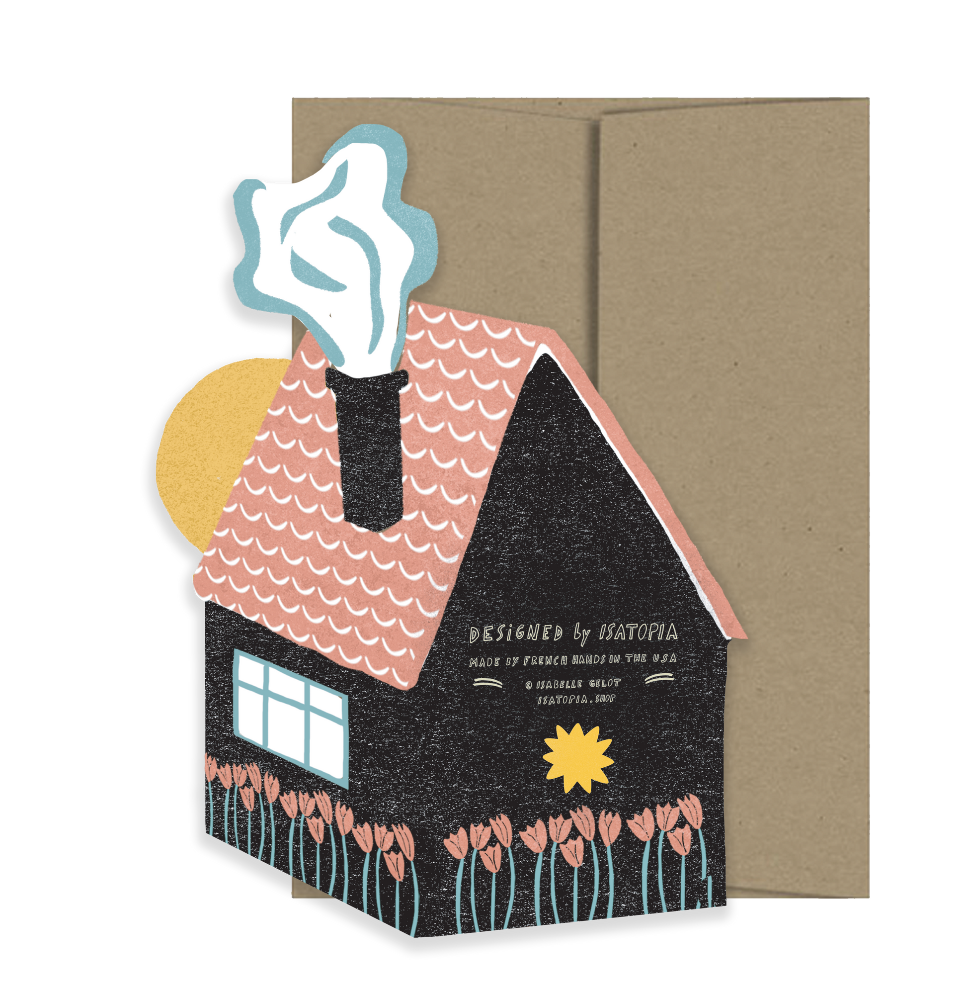 Folk Home - Die Cut Card-2