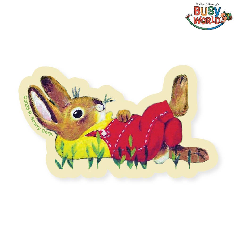 3P4 x Richard Scarry® - Nicholas Bunny Daydream Sticker-1