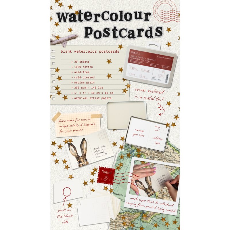Blank Watercolor Postcards (30 Sheets)-zoom-