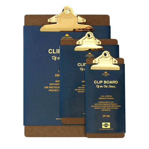 Old School Clipboard/ A4/ Gold Clip-zoom-