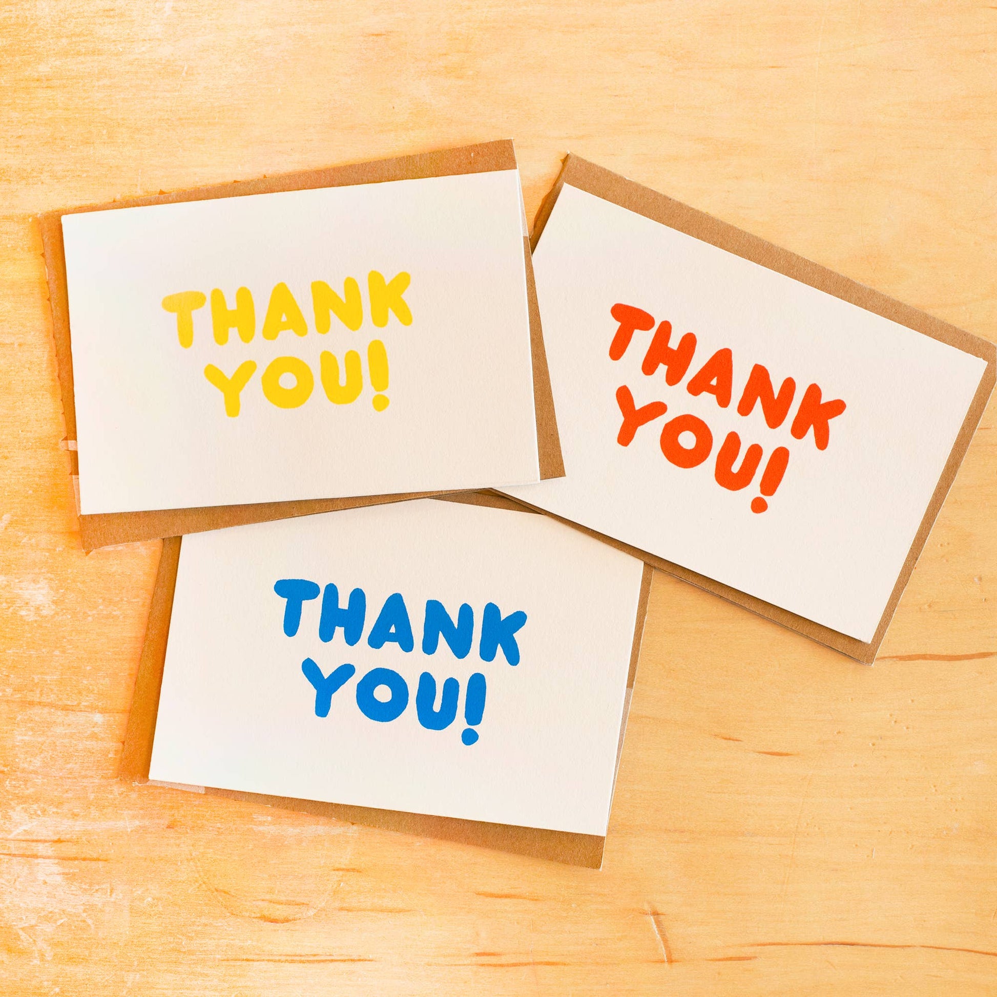 Thank you Primary Color Notecards Box of 8-1