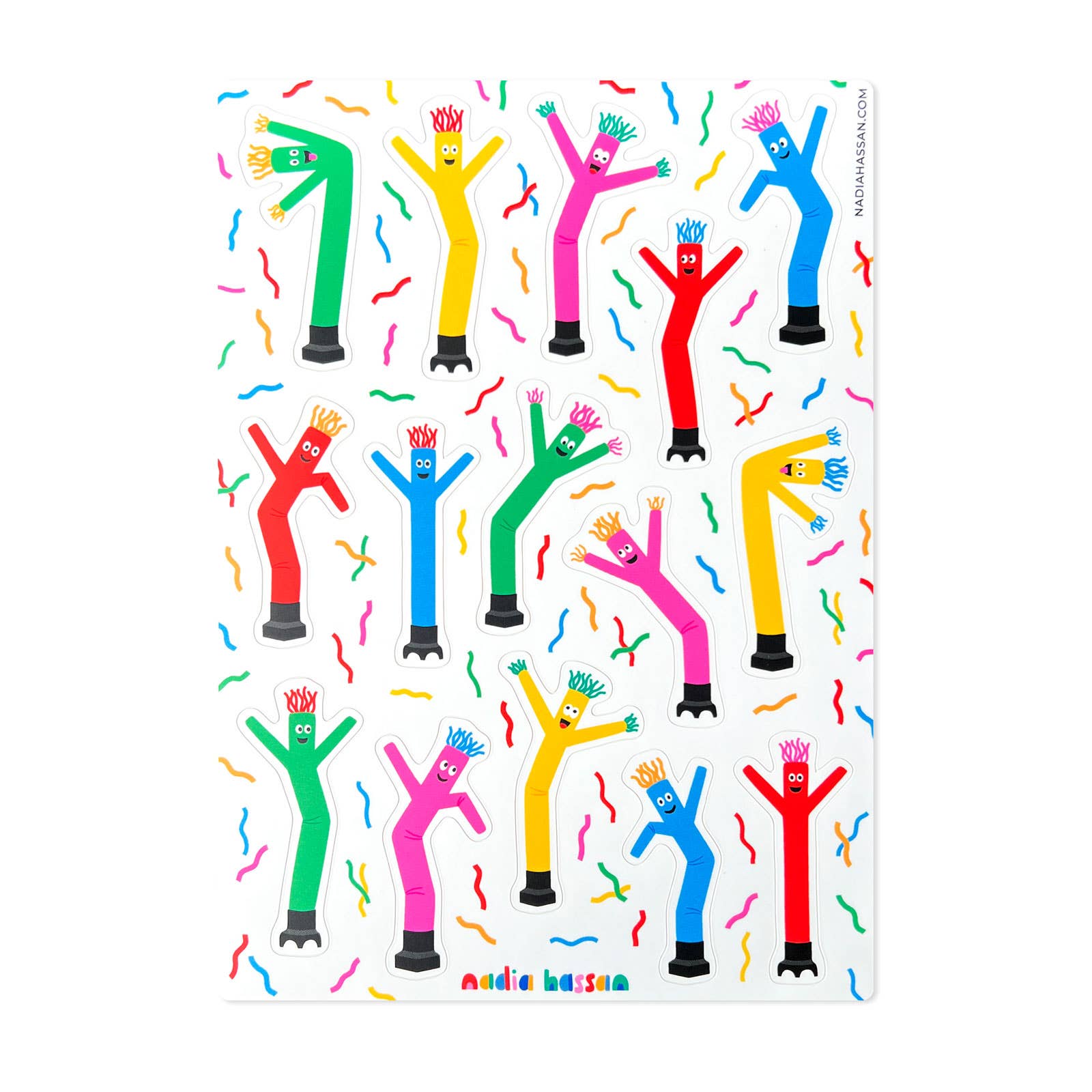 Wacky Wavers 5x7 Sticker Sheet-zoom-1