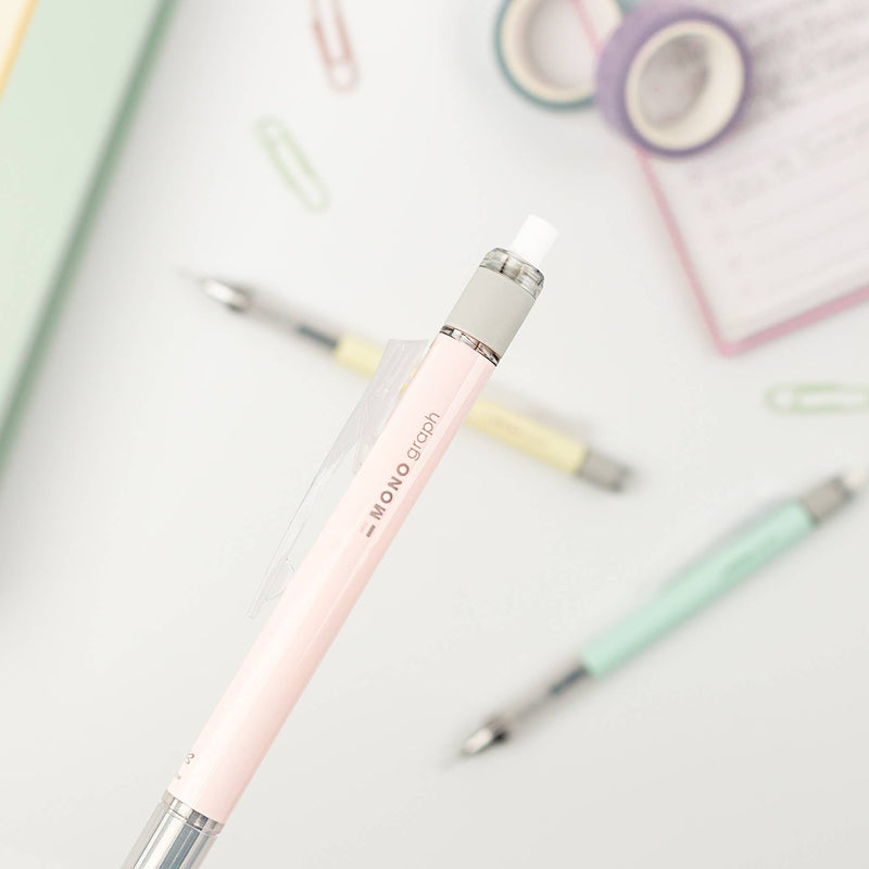MONO Graph Mechanical Pencil: Pastel, Coral Pink-zoom-