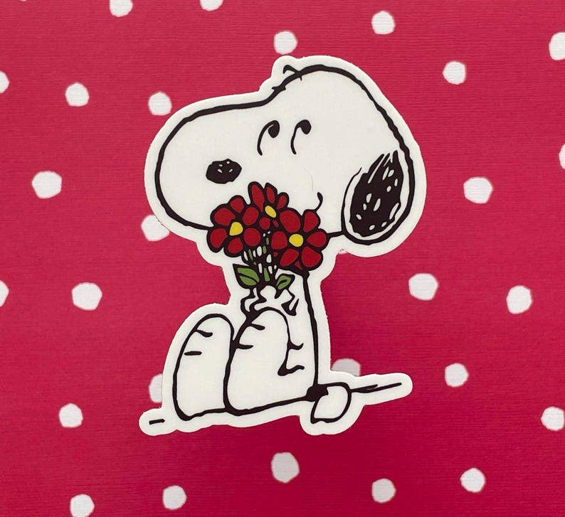 Valentine Snoopy Sticker