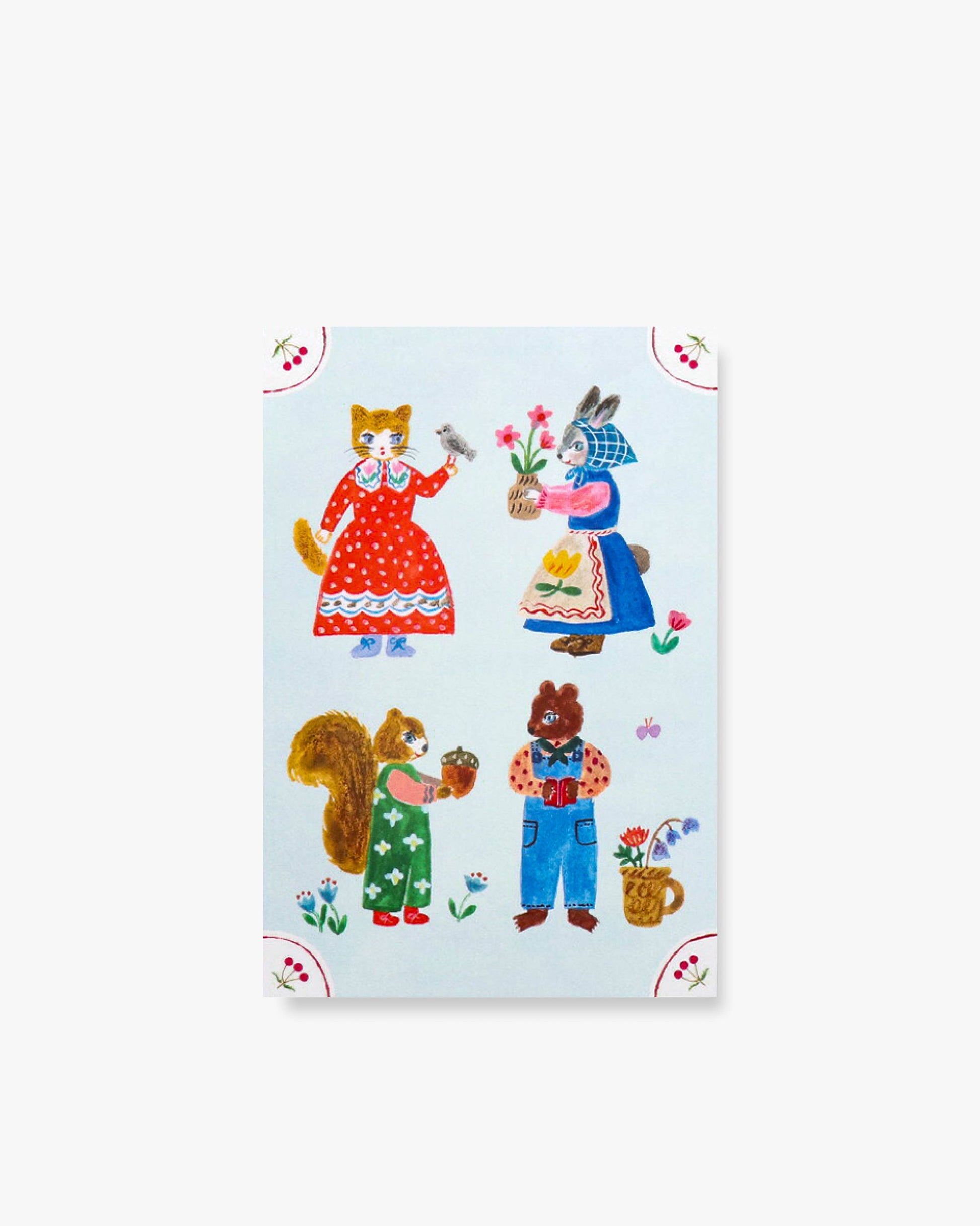 Postcard Set - Little Fluffy Friends-3