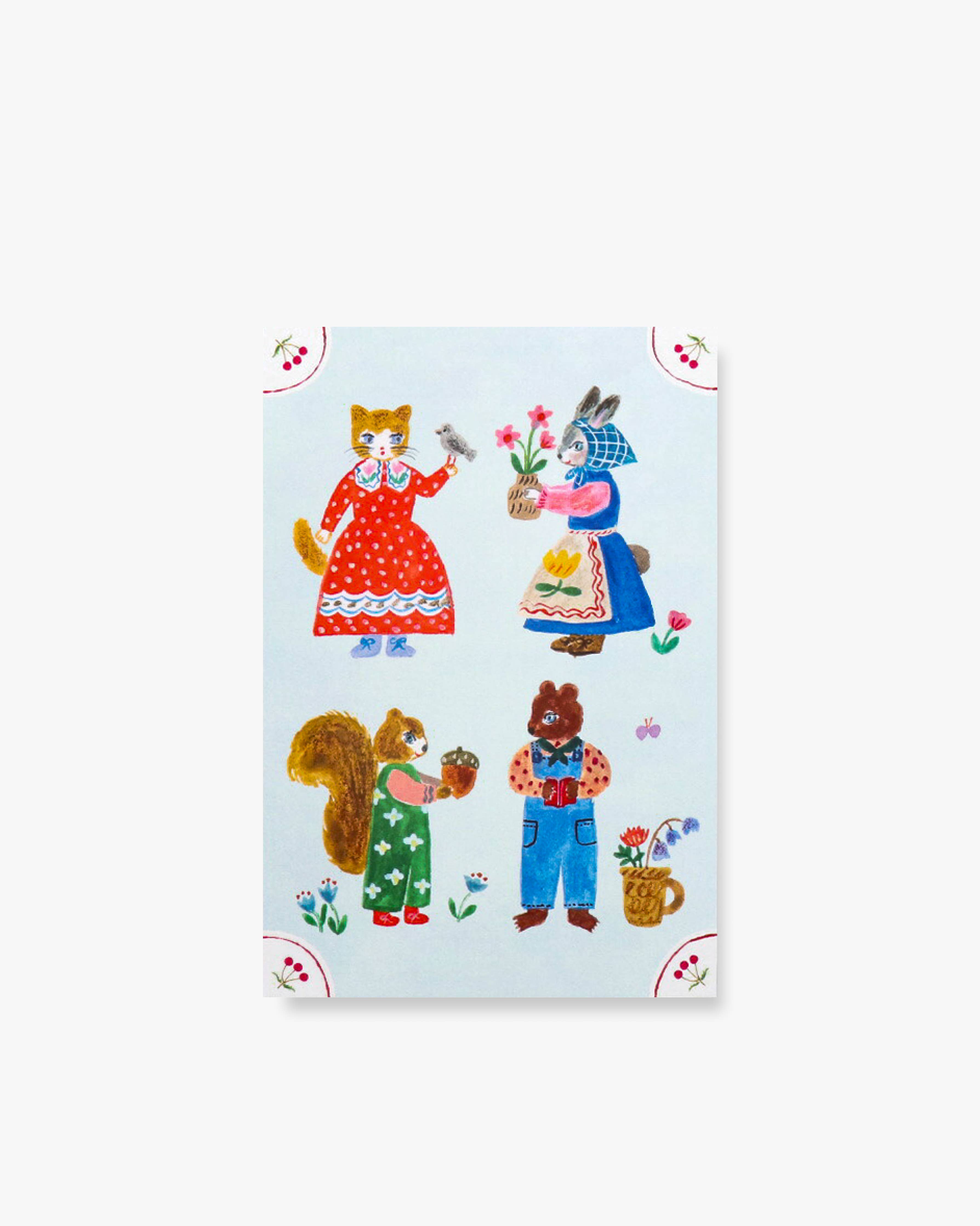 Postcard Set - Little Fluffy Friends-zoom-3