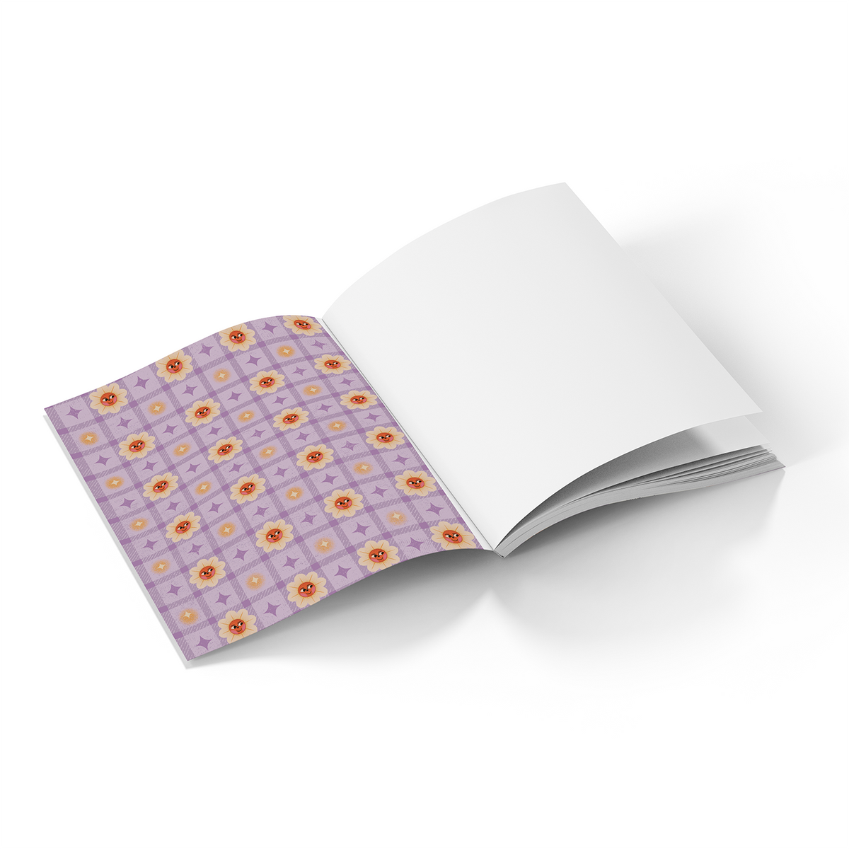 Happy Blocks Medium Layflat Notebook Mixed Media-zoom-3