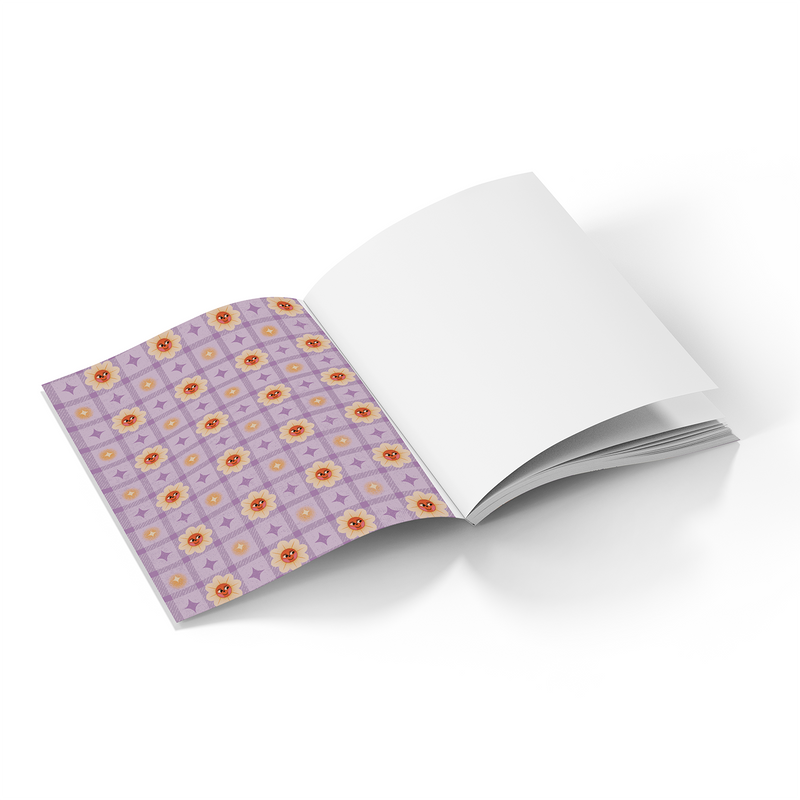 Happy Blocks Medium Layflat Notebook Mixed Media-zoom-