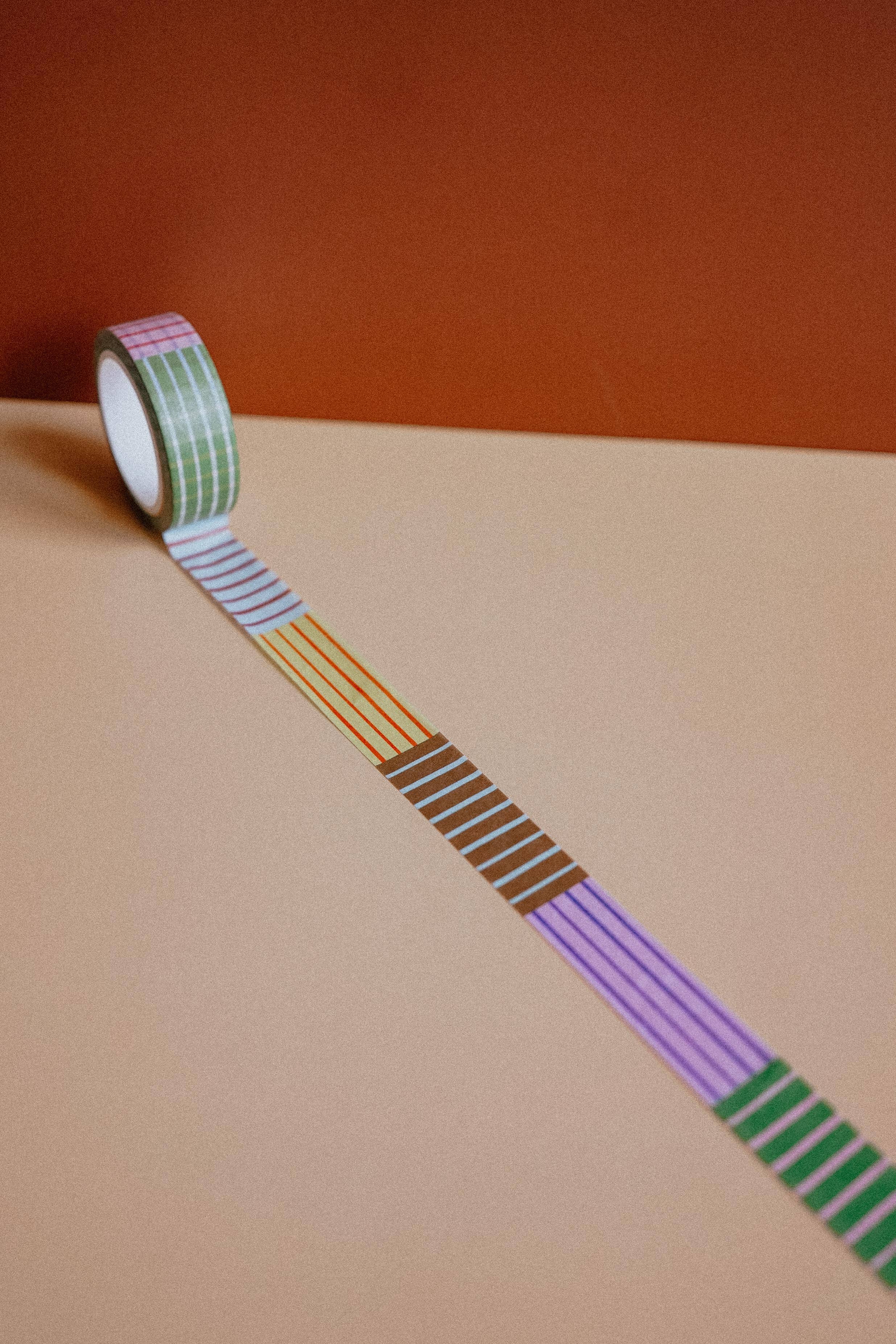 Colorful Stripes Washi Tape-zoom-4