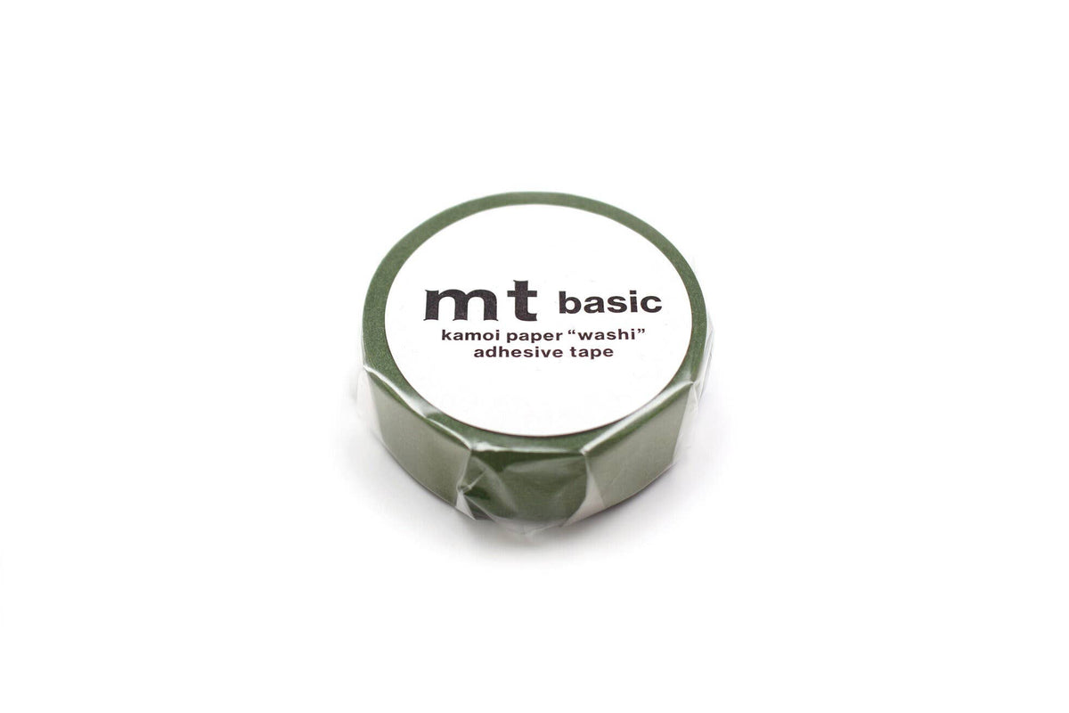 Matte Olive Green Washi Tape-zoom-2