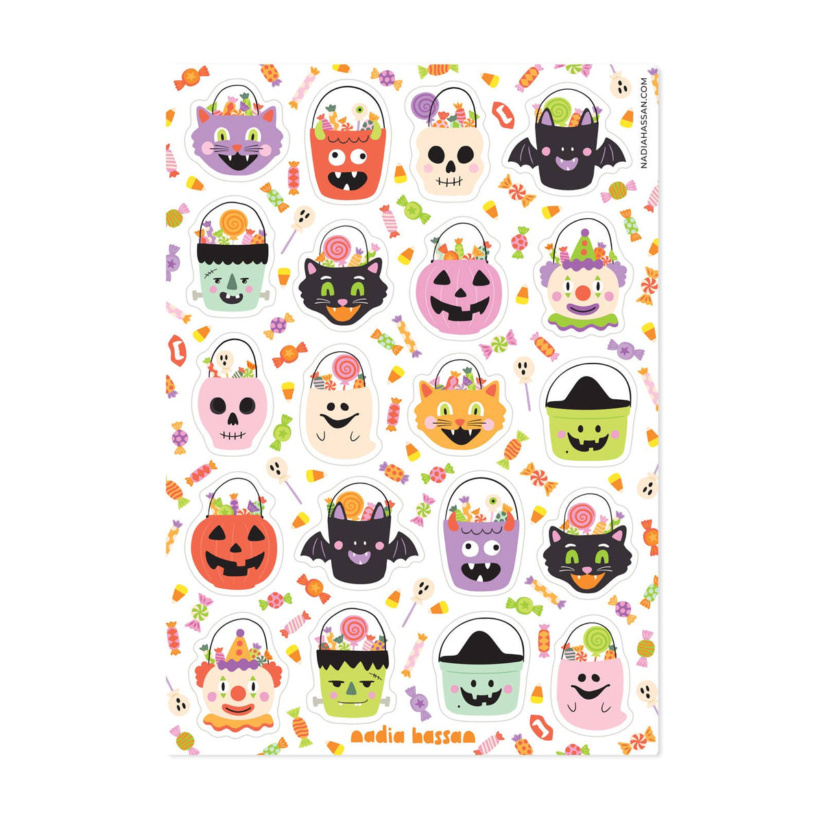 Trick or Treat 5x7 Sticker Sheet-zoom-1
