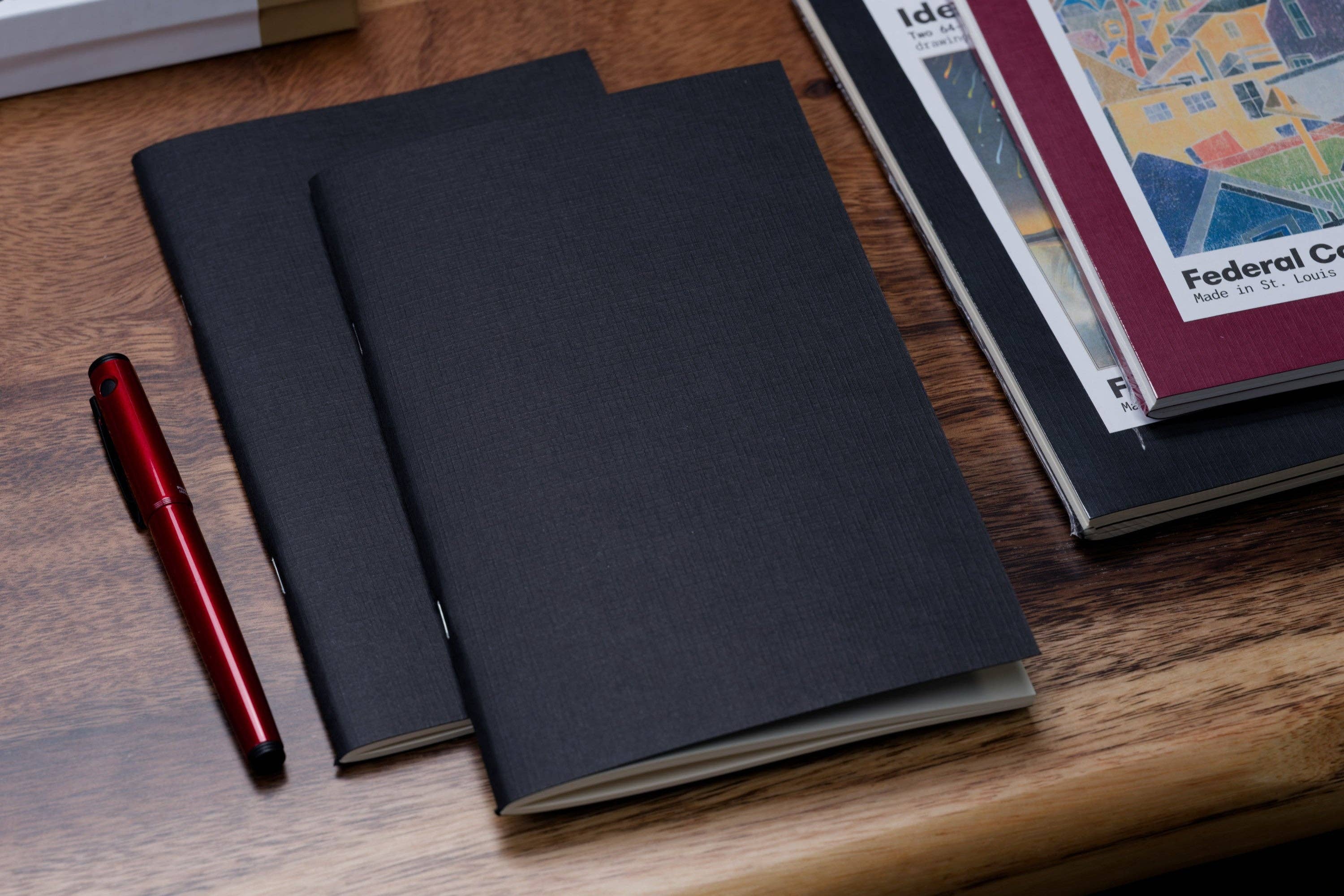 #203 Idea Notebooks, Set of Two, Black/Cream-zoom-3