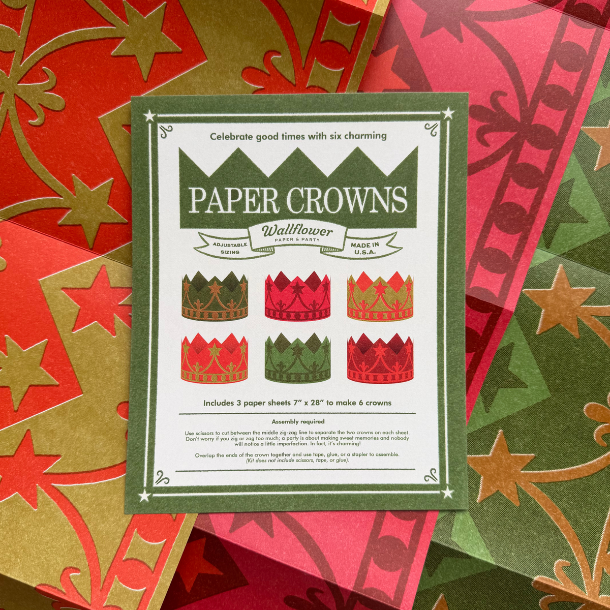 Colorful Christmas Paper Crowns-2