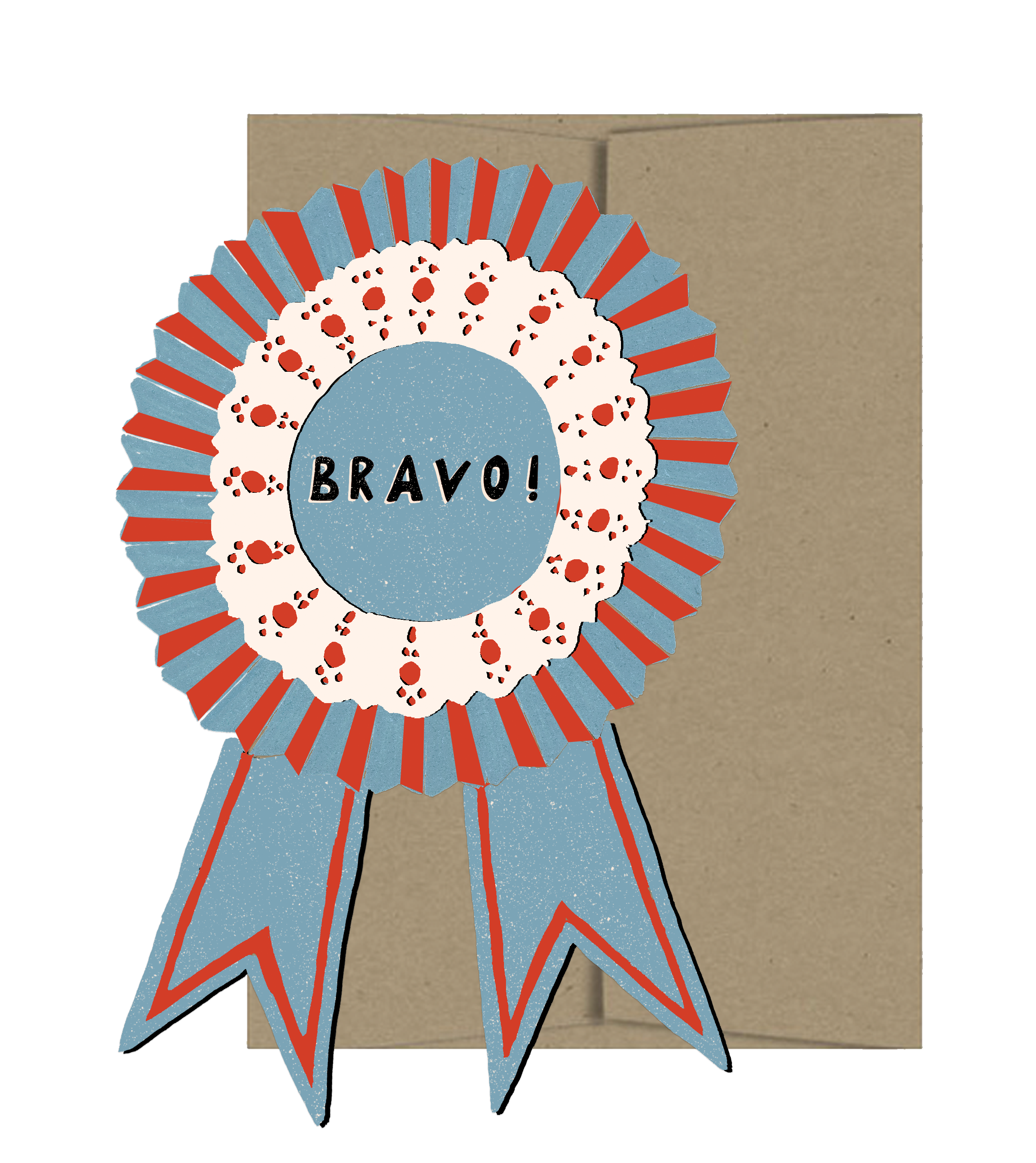Bravo Medallion - Die Cut Card-zoom-1