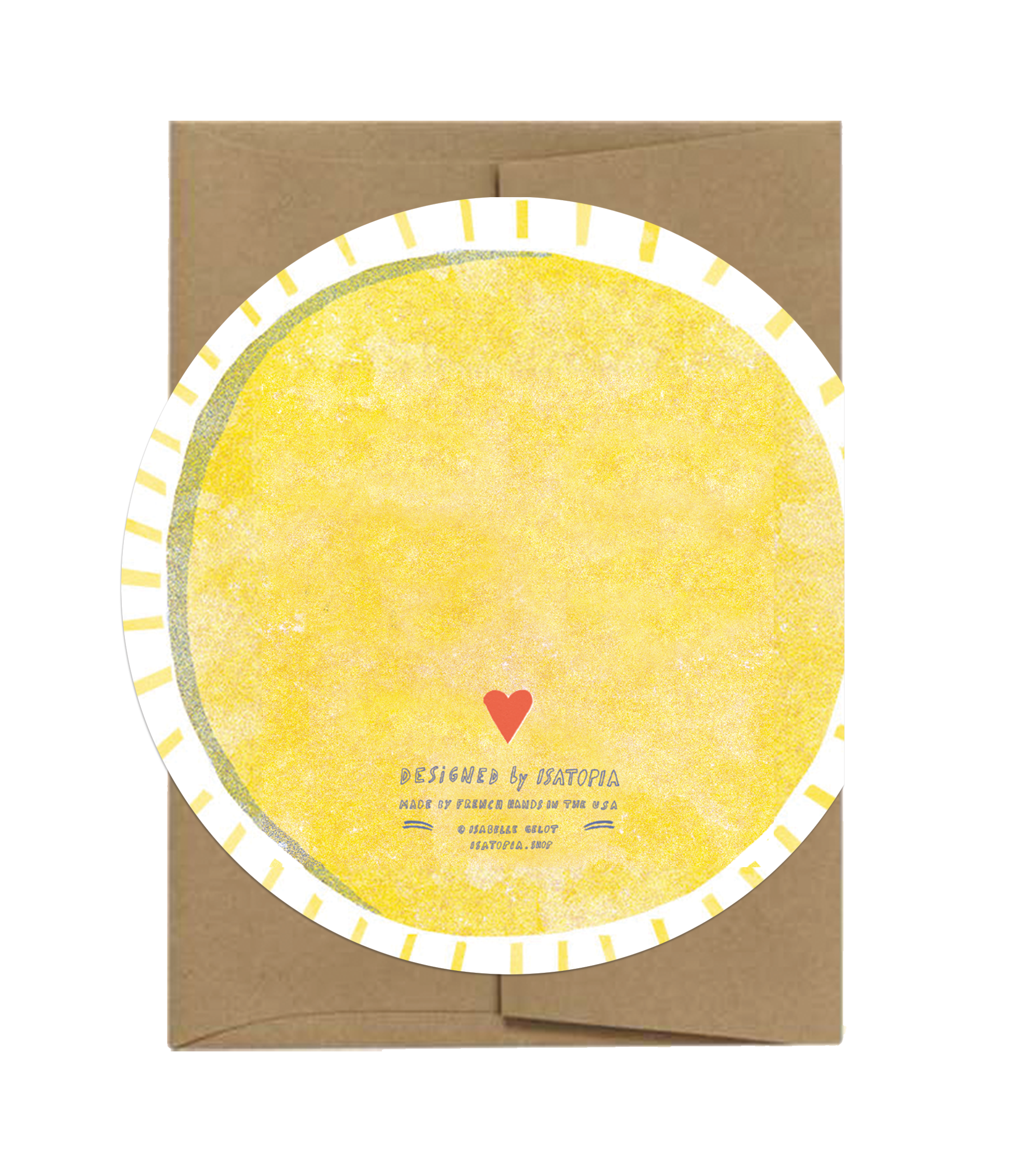Soleil | Sun - Die Cut Card