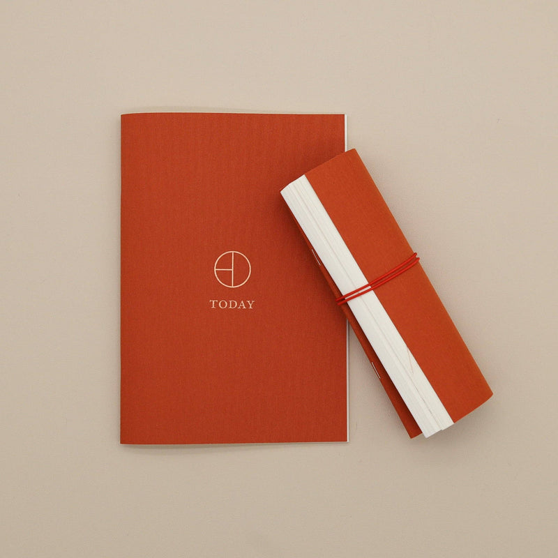 Terra Cotta Cloth Saddle Stitch Planner-zoom-