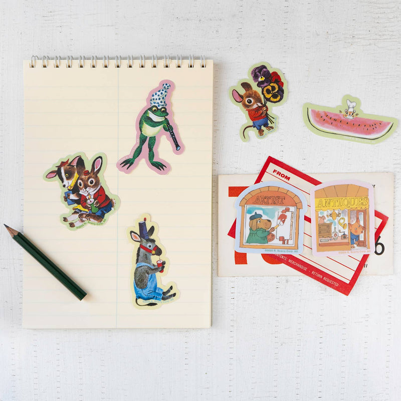 3P4 x Richard Scarry® - Art Shop Sticker-zoom-