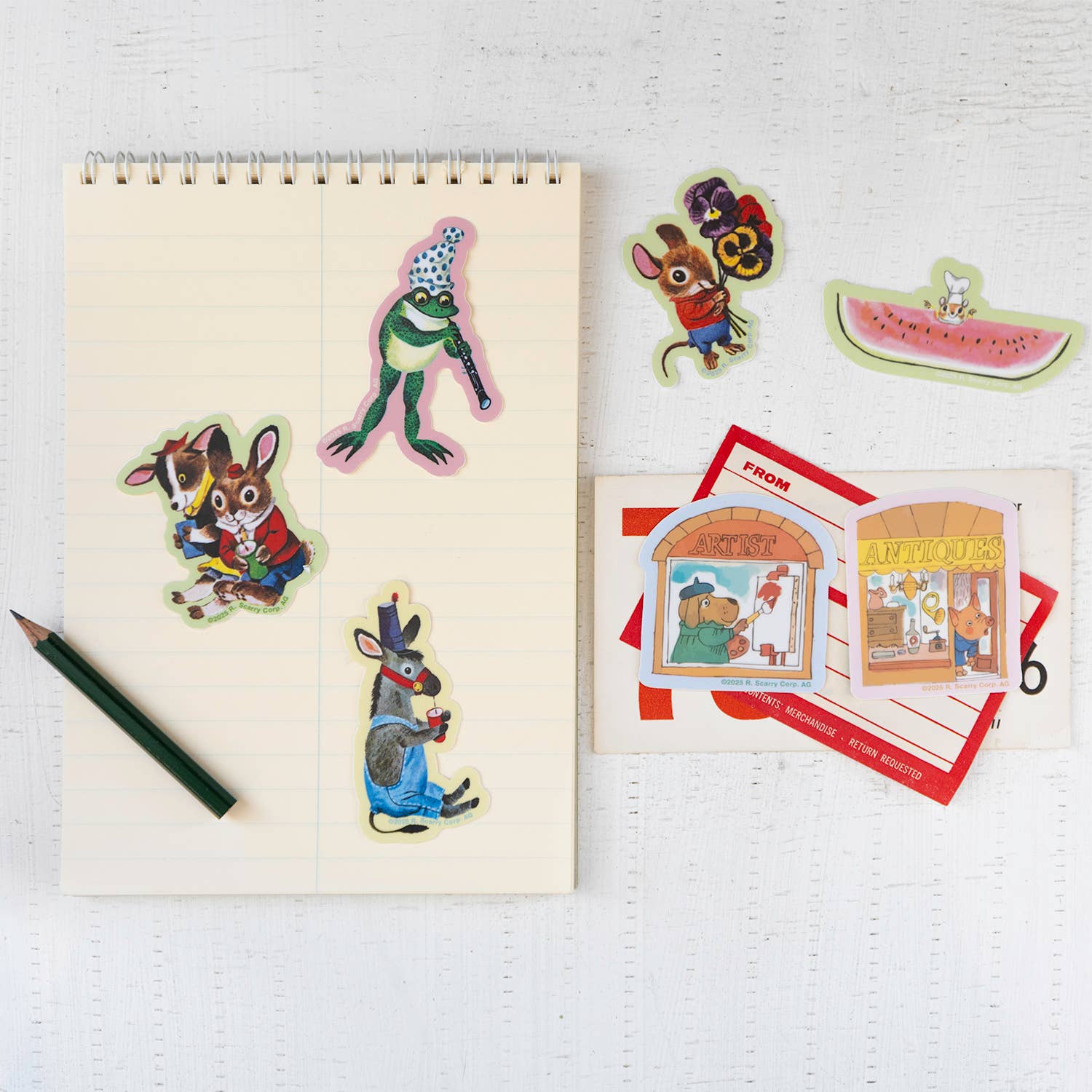 3P4 x Richard Scarry® - Donkey Sticker